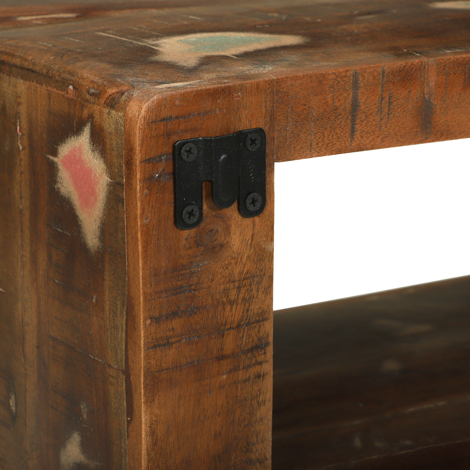 TV Cabinet Multicolour 60x30x25 cm Solid Wood Reclaimed - Image 9