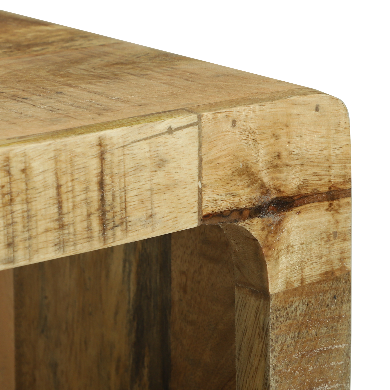 TV Cabinet 80x30x25 cm Solid Wood Rough Mango - Image 7