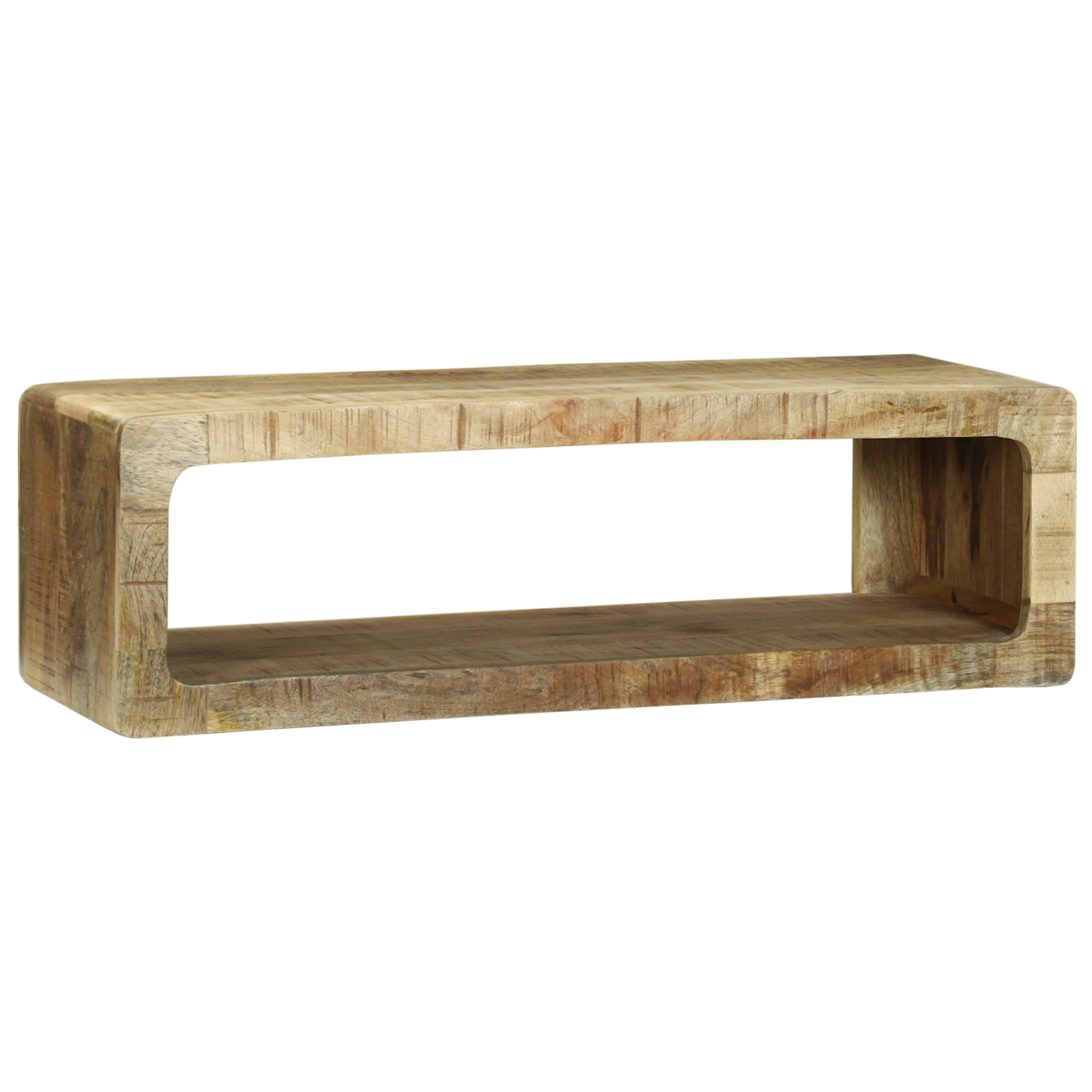 TV Cabinet 80x30x25 cm Solid Wood Rough Mango - Image 2