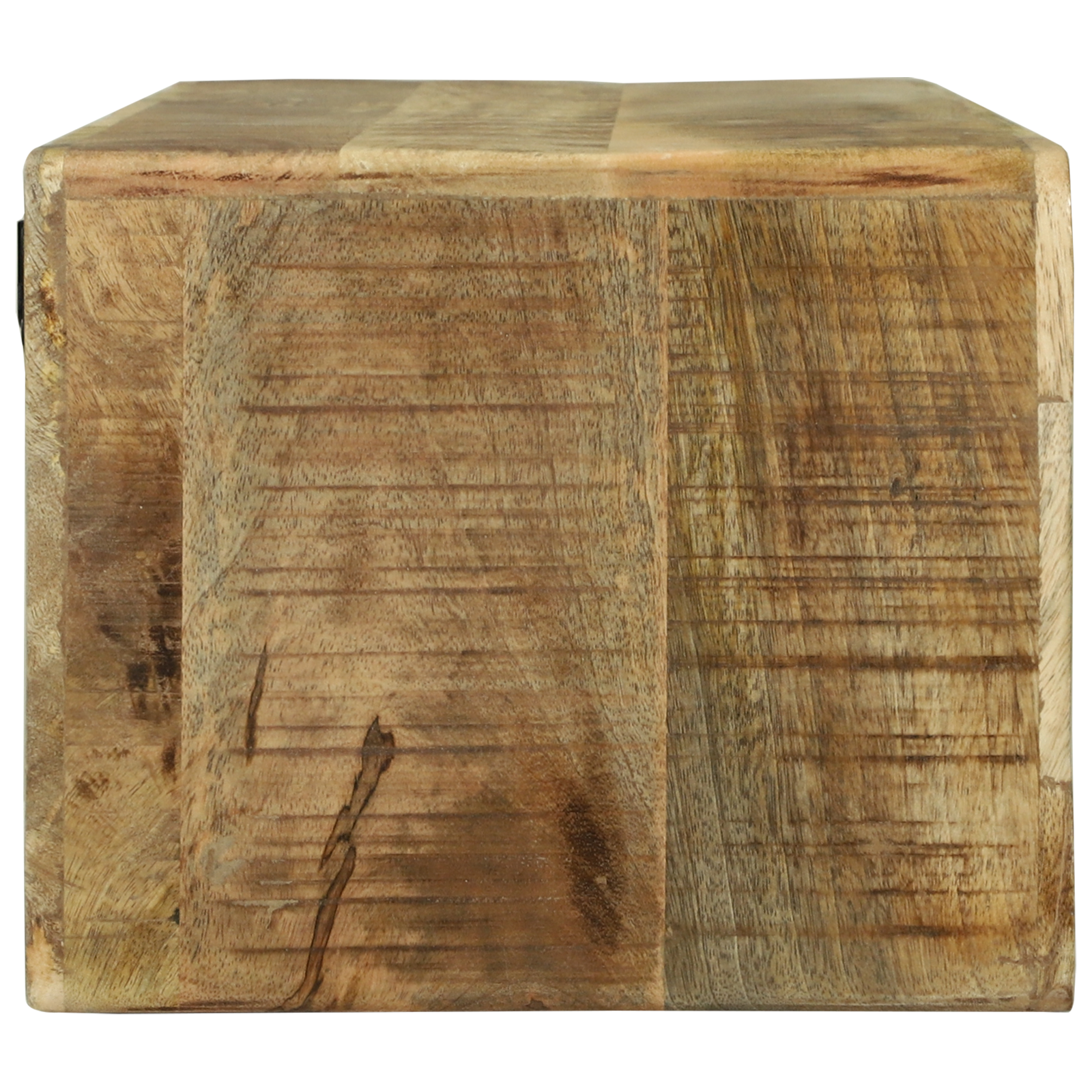 TV Cabinet 80x30x25 cm Solid Wood Rough Mango - Image 4