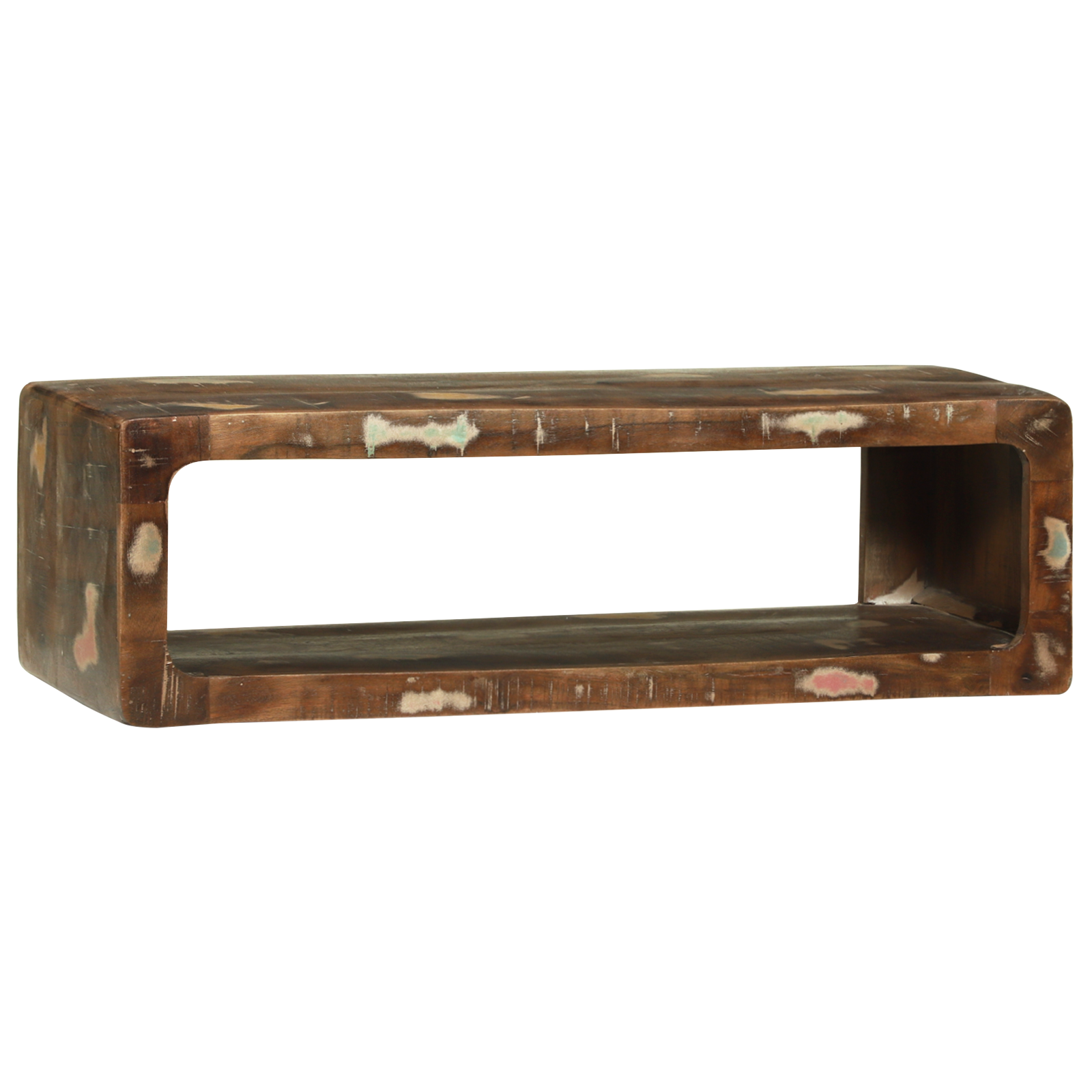 TV-kast Multicolor 80x30x25 cm Massief Houten Gerecycled