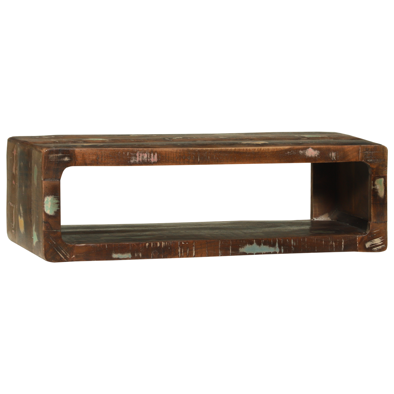 TV Cabinet Multicolour 80x30x25 cm Solid Wood Reclaimed - Image 2