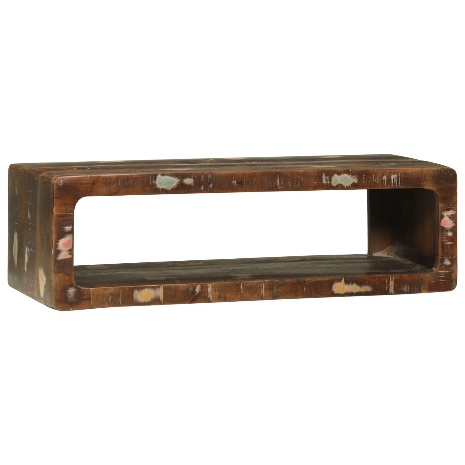 TV Cabinet Multicolour 80x30x25 cm Solid Wood Reclaimed - Image 7