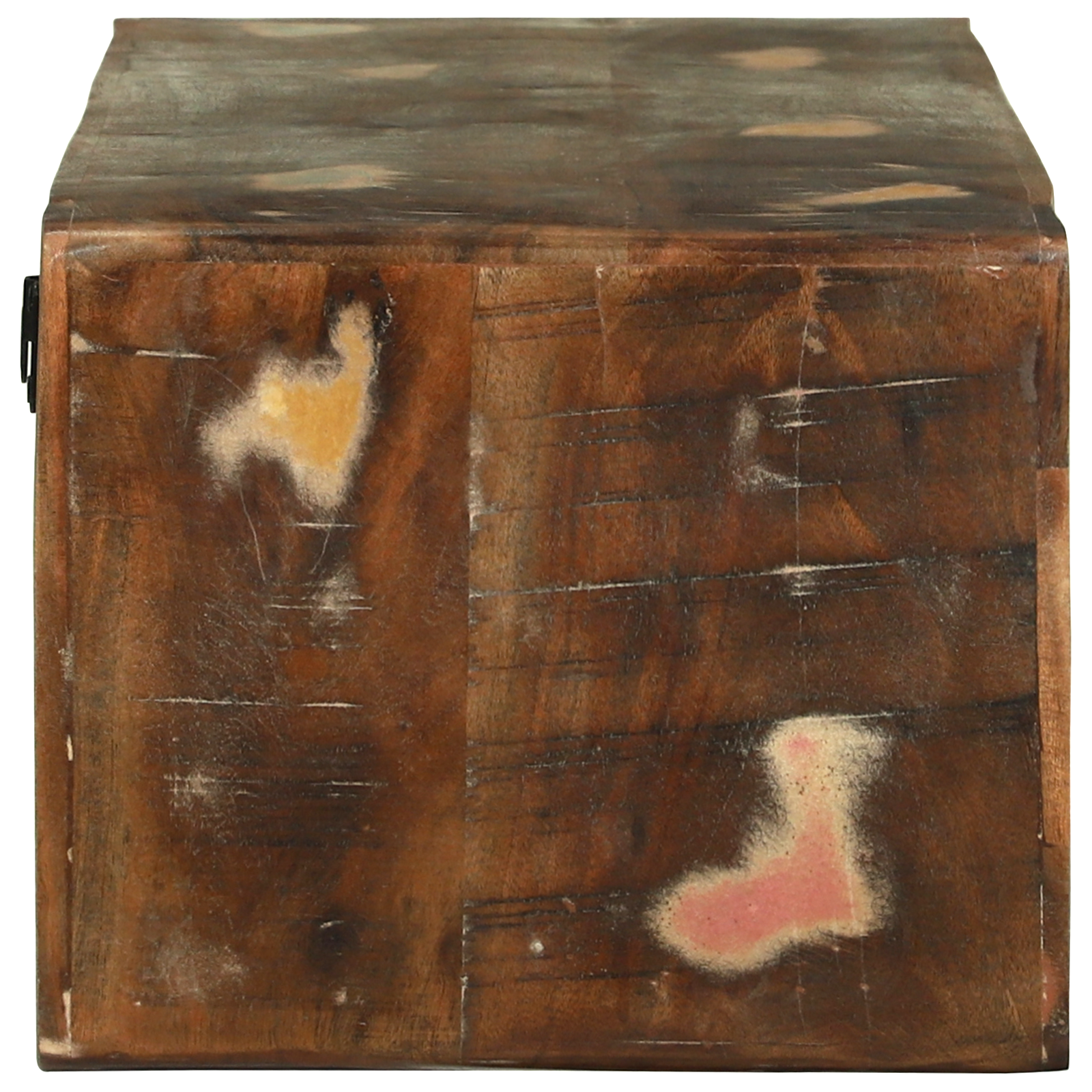 TV Cabinet Multicolour 80x30x25 cm Solid Wood Reclaimed - Image 4