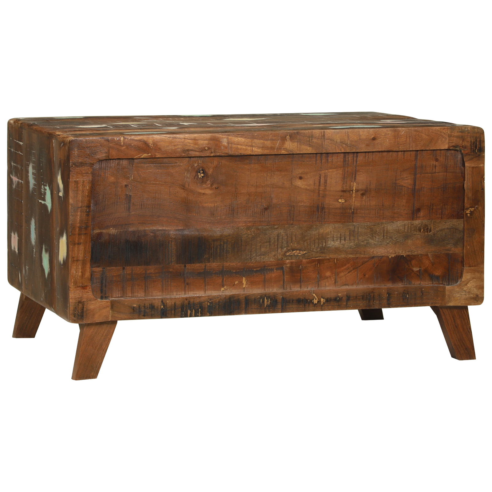 Coffee Table Multicolour 80x54x45 cm Solid Wood Reclaimed - Image 6