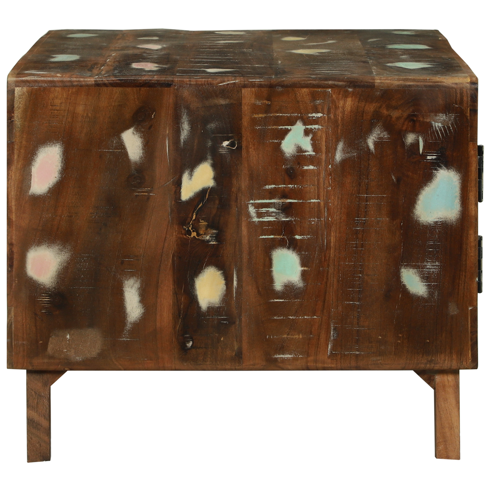 Coffee Table Multicolour 80x54x45 cm Solid Wood Reclaimed - Image 5