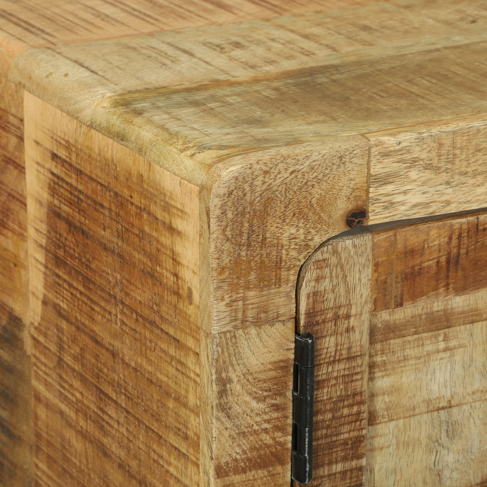 Coffee Table 80x54x45 cm Solid Wood Rough Mango - Image 9