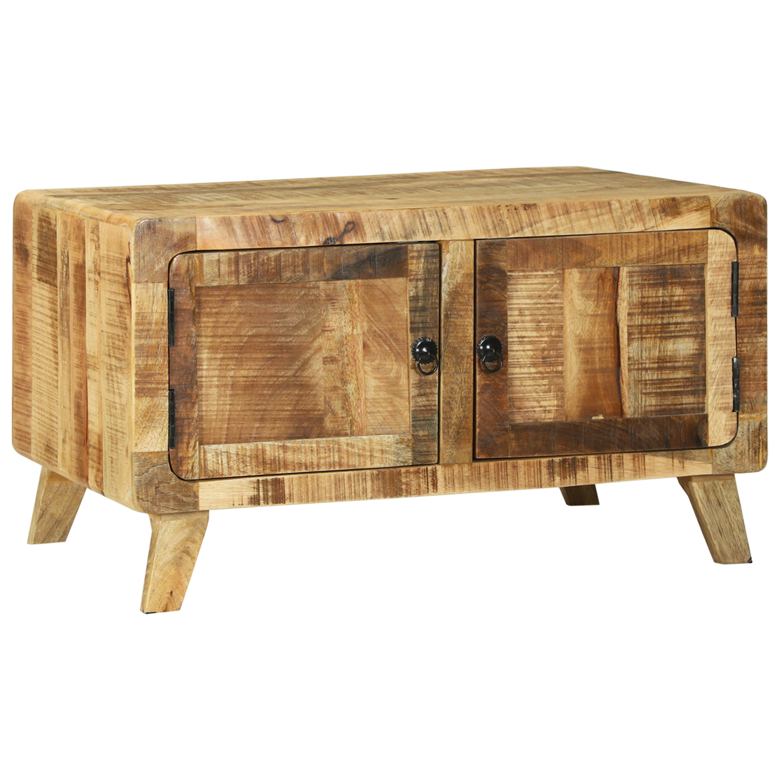 Coffee Table 80x54x45 cm Solid Wood Rough Mango - Image 2