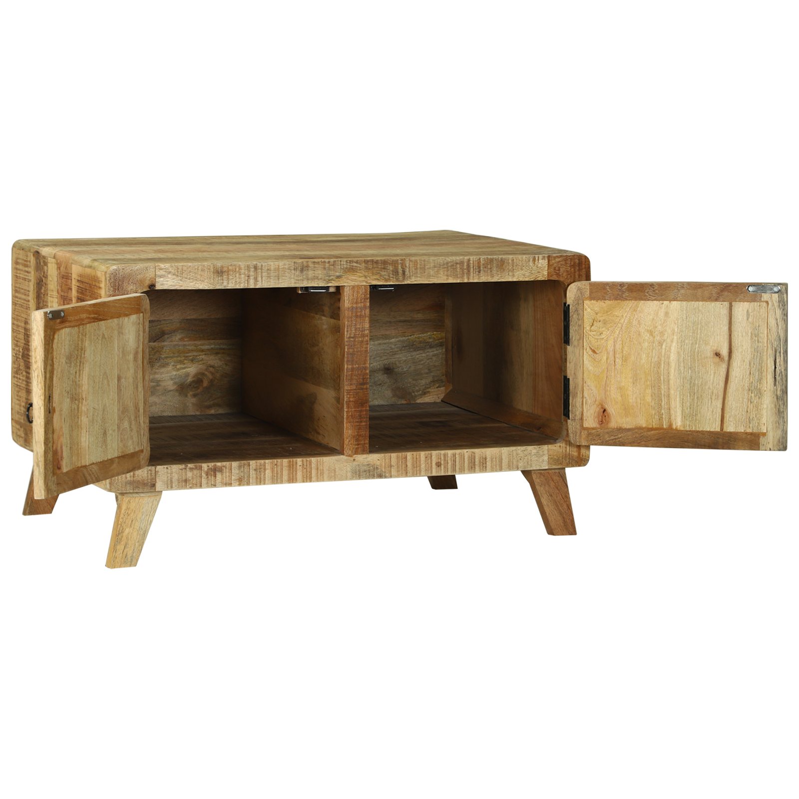 Coffee Table 80x54x45 cm Solid Wood Rough Mango - Image 3