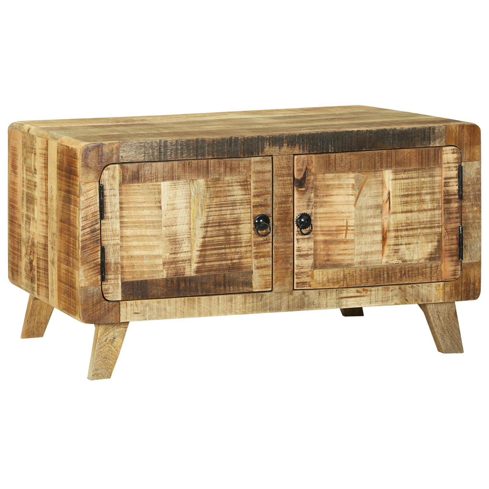 Coffee Table 80x54x45 cm Solid Wood Rough Mango - Image 6