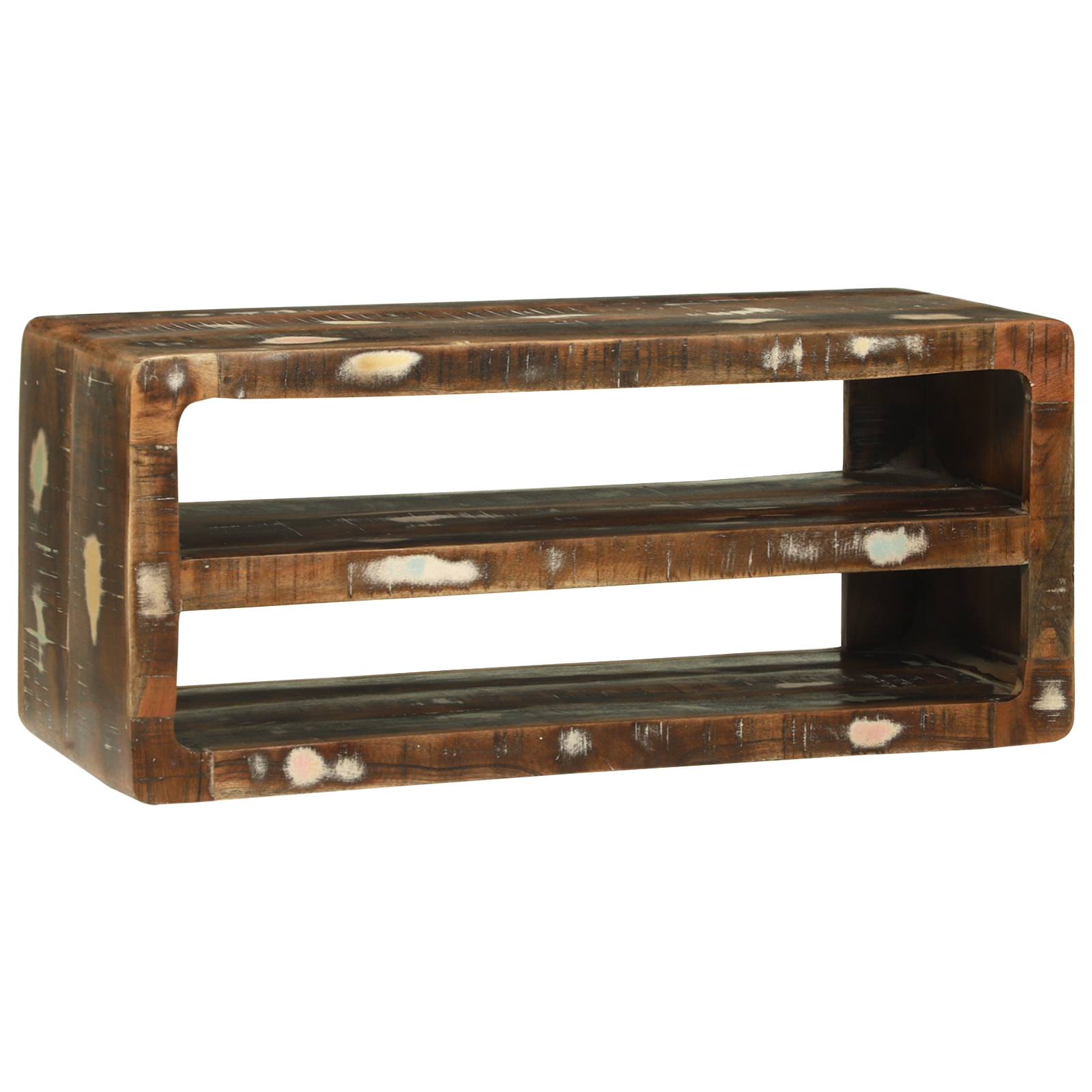TV Cabinet 80x32x36 cm Solid Wood Reclaimed - Image 2