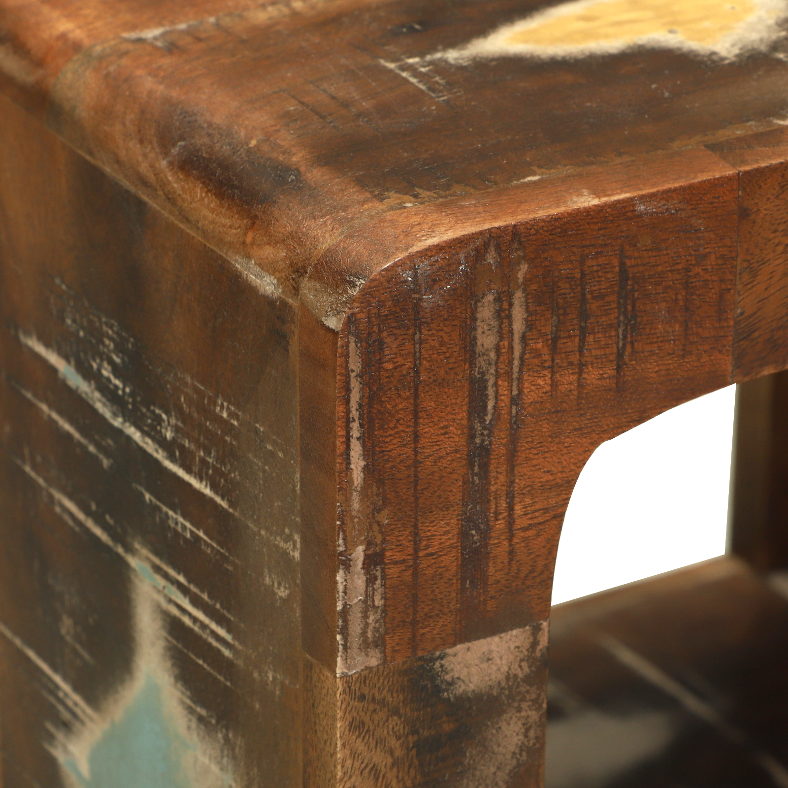 Media Storage Cabinet Reclaimed Wood Multicolour Solid Reclaimed Wood - Image 8