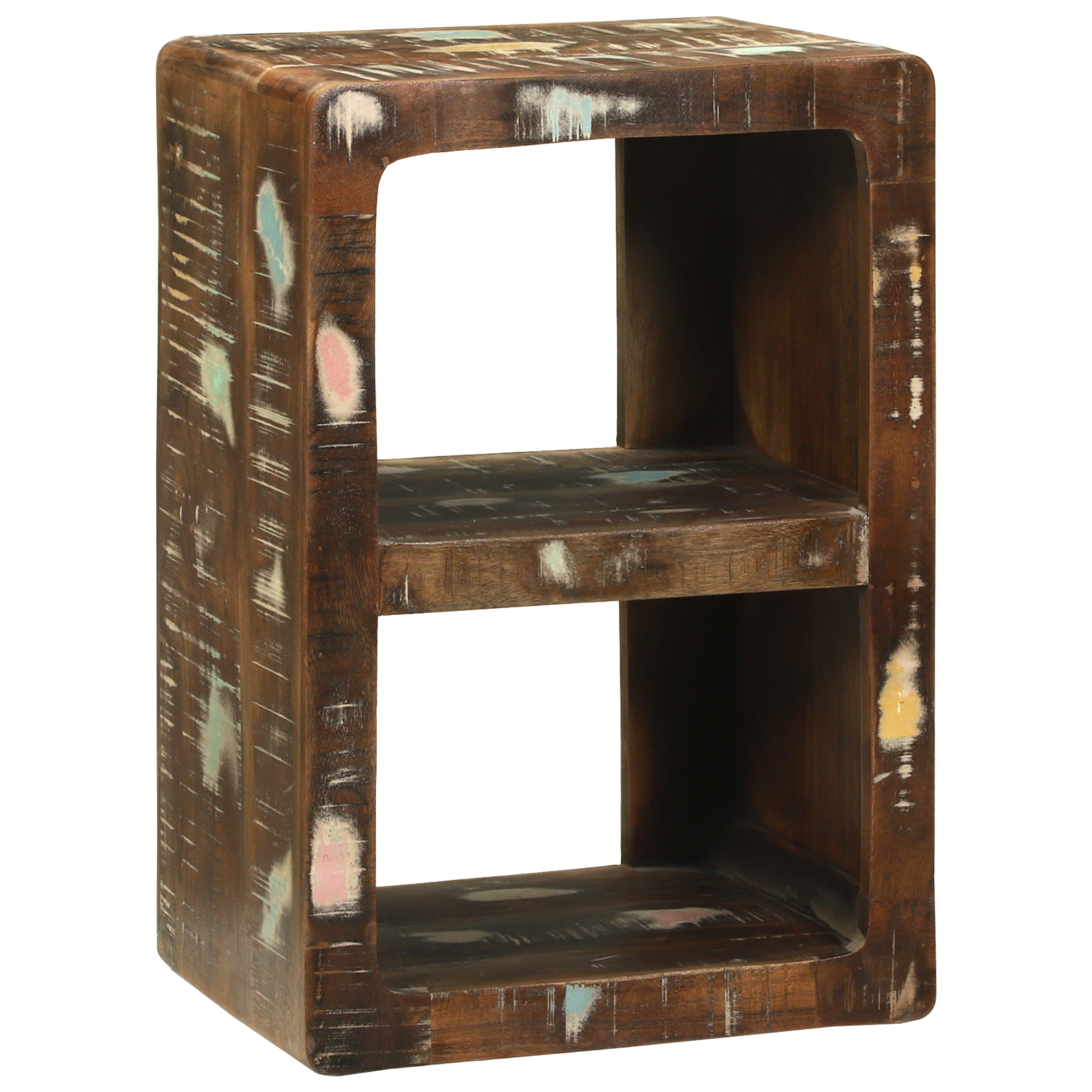 Media Storage Cabinet Reclaimed Wood Multicolour Solid Reclaimed Wood - Image 2