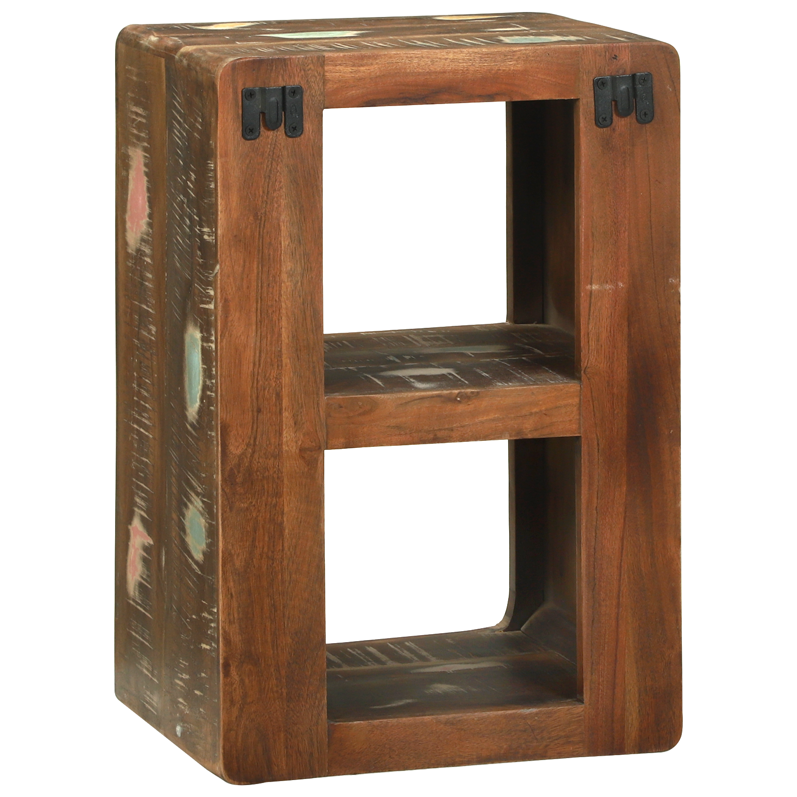 Media Storage Cabinet Reclaimed Wood Multicolour Solid Reclaimed Wood - Image 5