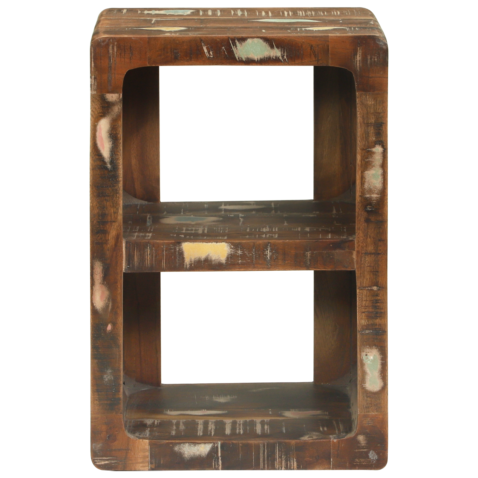 Media Storage Cabinet Reclaimed Wood Multicolour Solid Reclaimed Wood - Image 3