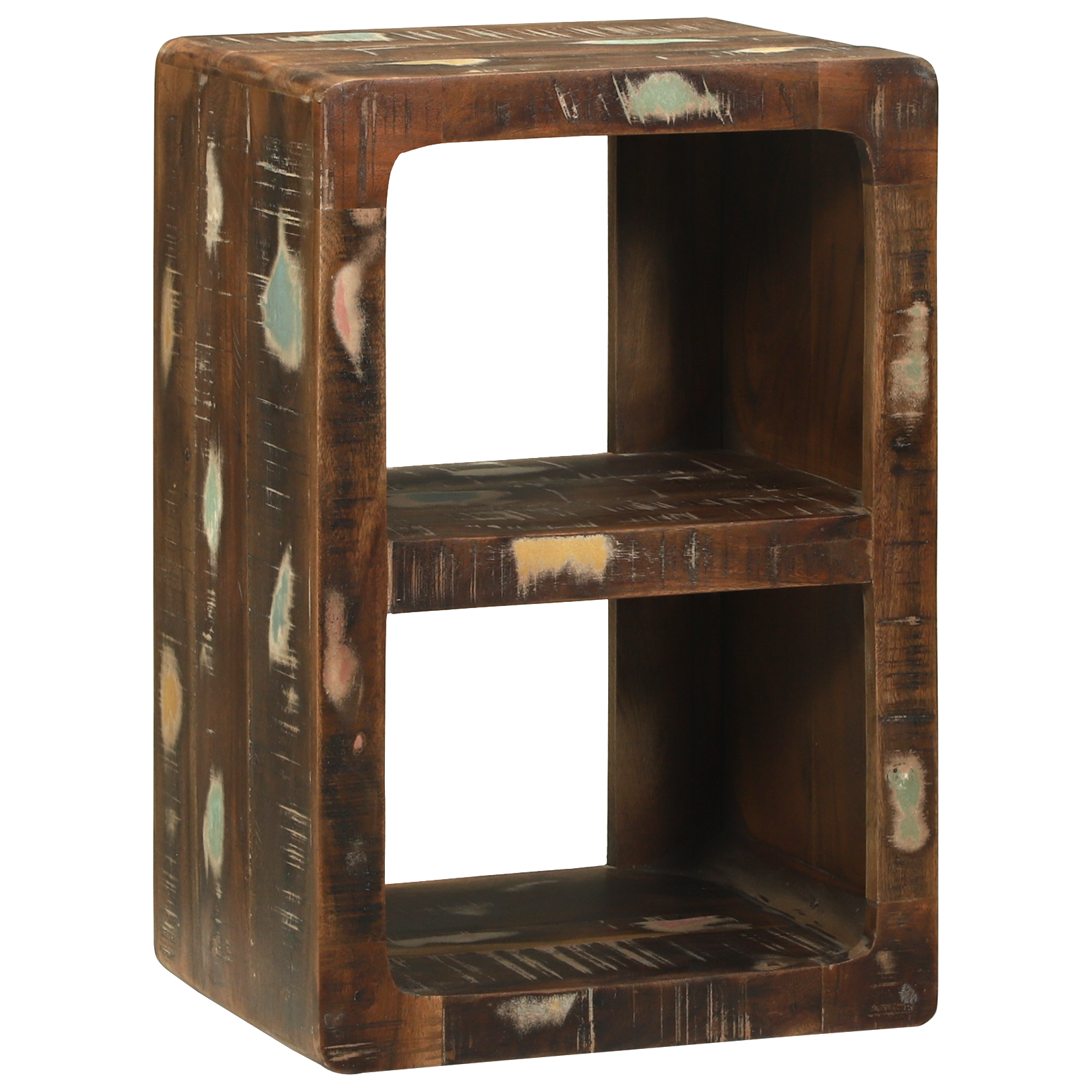 Media Storage Cabinet Reclaimed Wood Multicolour Solid Reclaimed Wood - Image 7