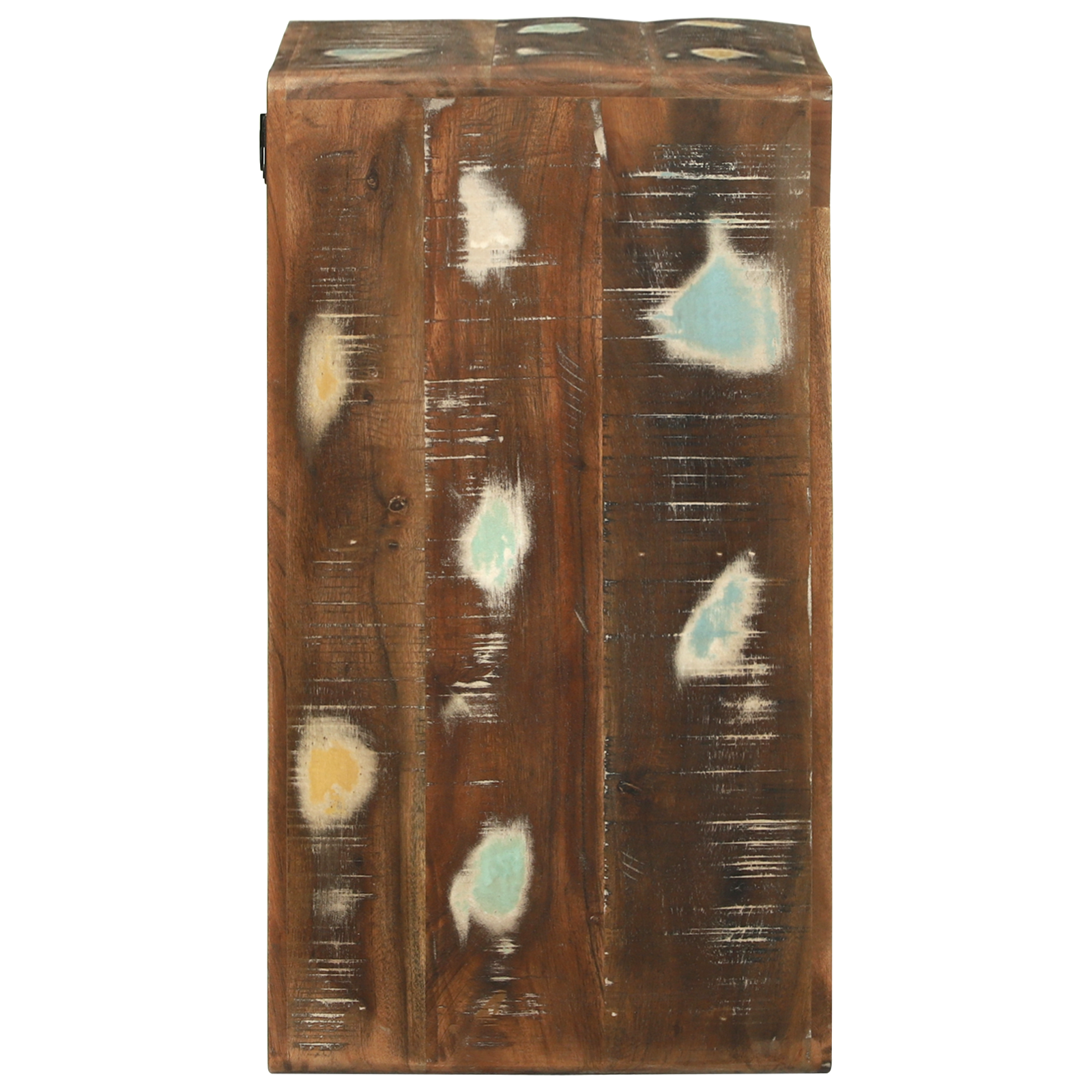 Media Storage Cabinet Reclaimed Wood Multicolour Solid Reclaimed Wood - Image 4