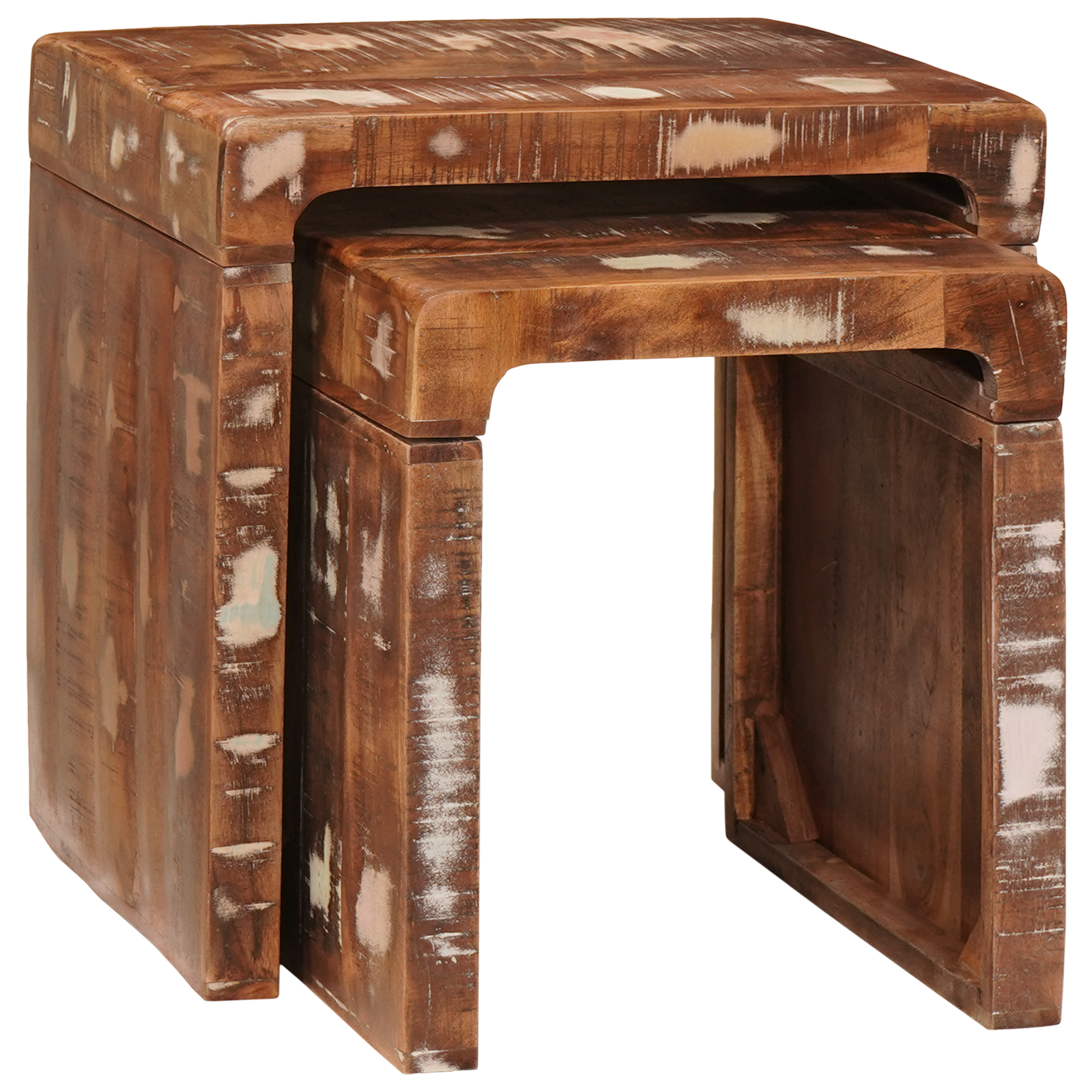 Eindtafels Multikleur massief gerecycled hout