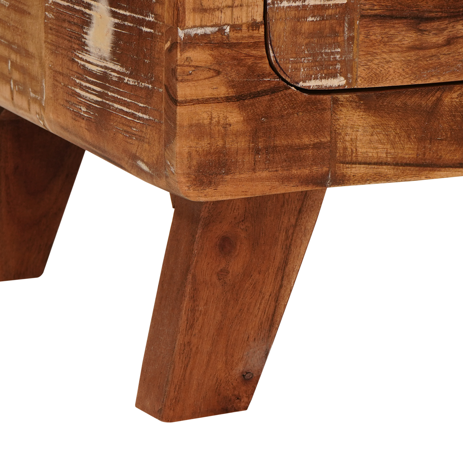 Badkamerkast Massief gerecycled hout en engineered hout