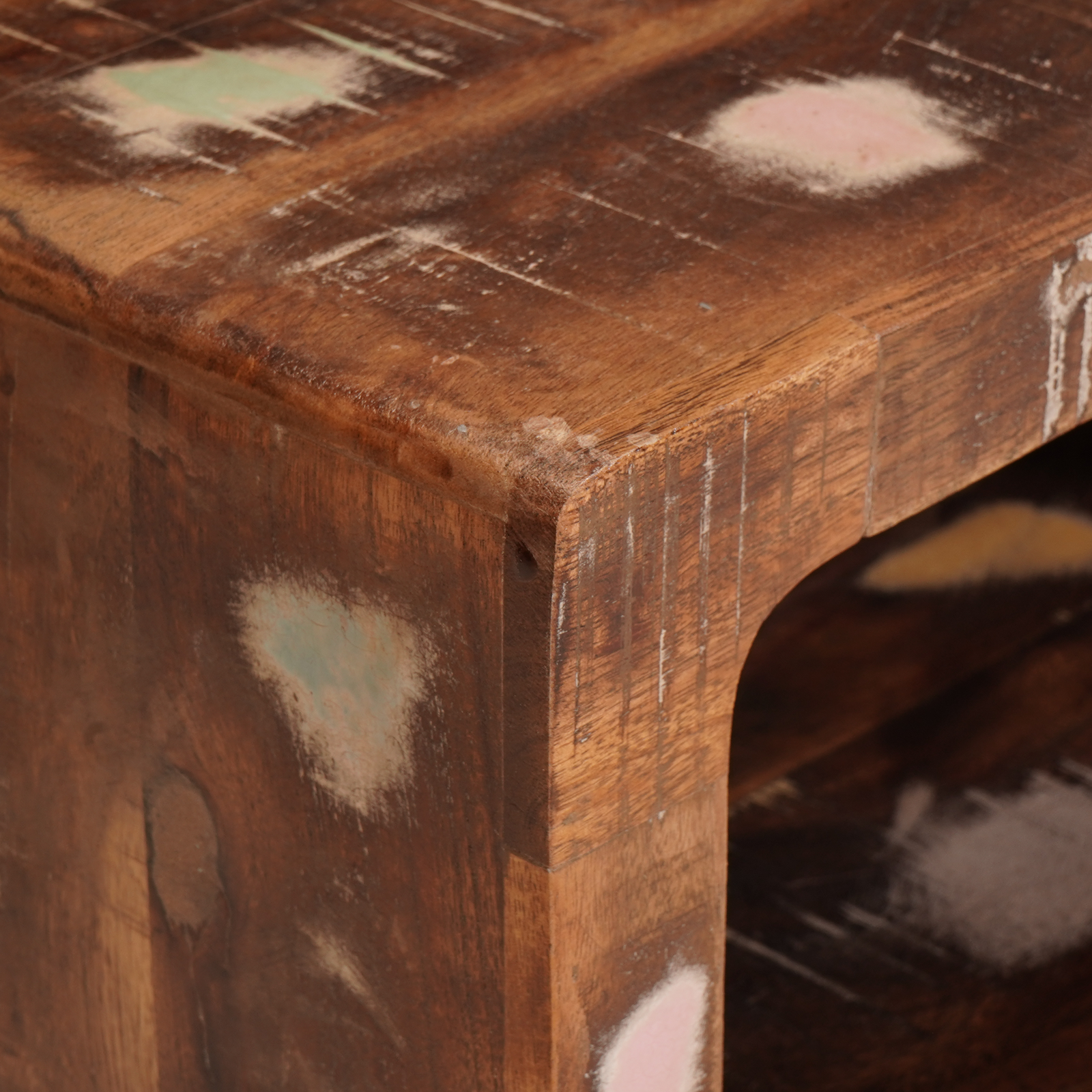Nachtkastje 2 pcs Bruin 45 x 30 x 24 cm Massief Gerecycled Hout