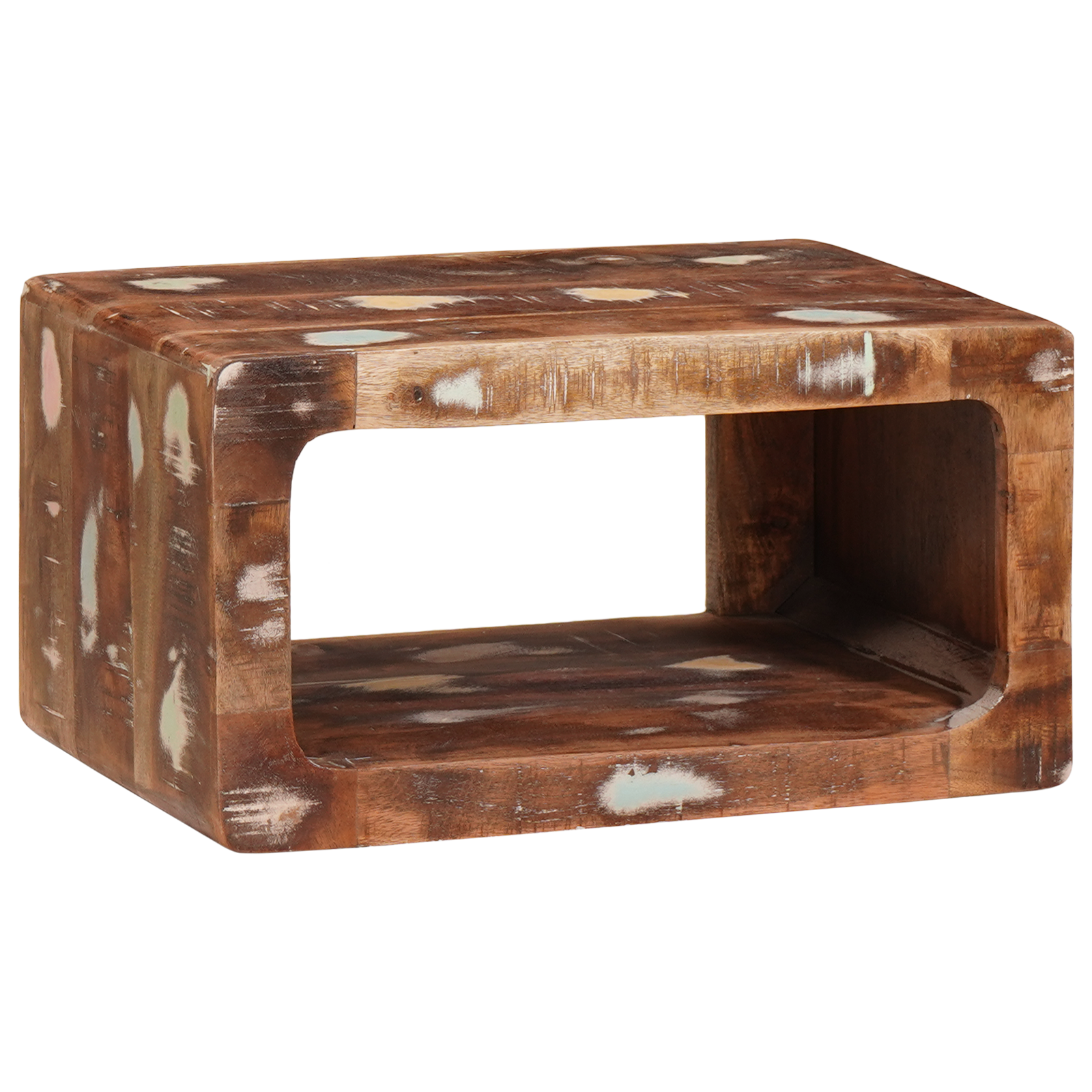Nachtkastje 2 pcs Bruin 45 x 30 x 24 cm Massief Gerecycled Hout