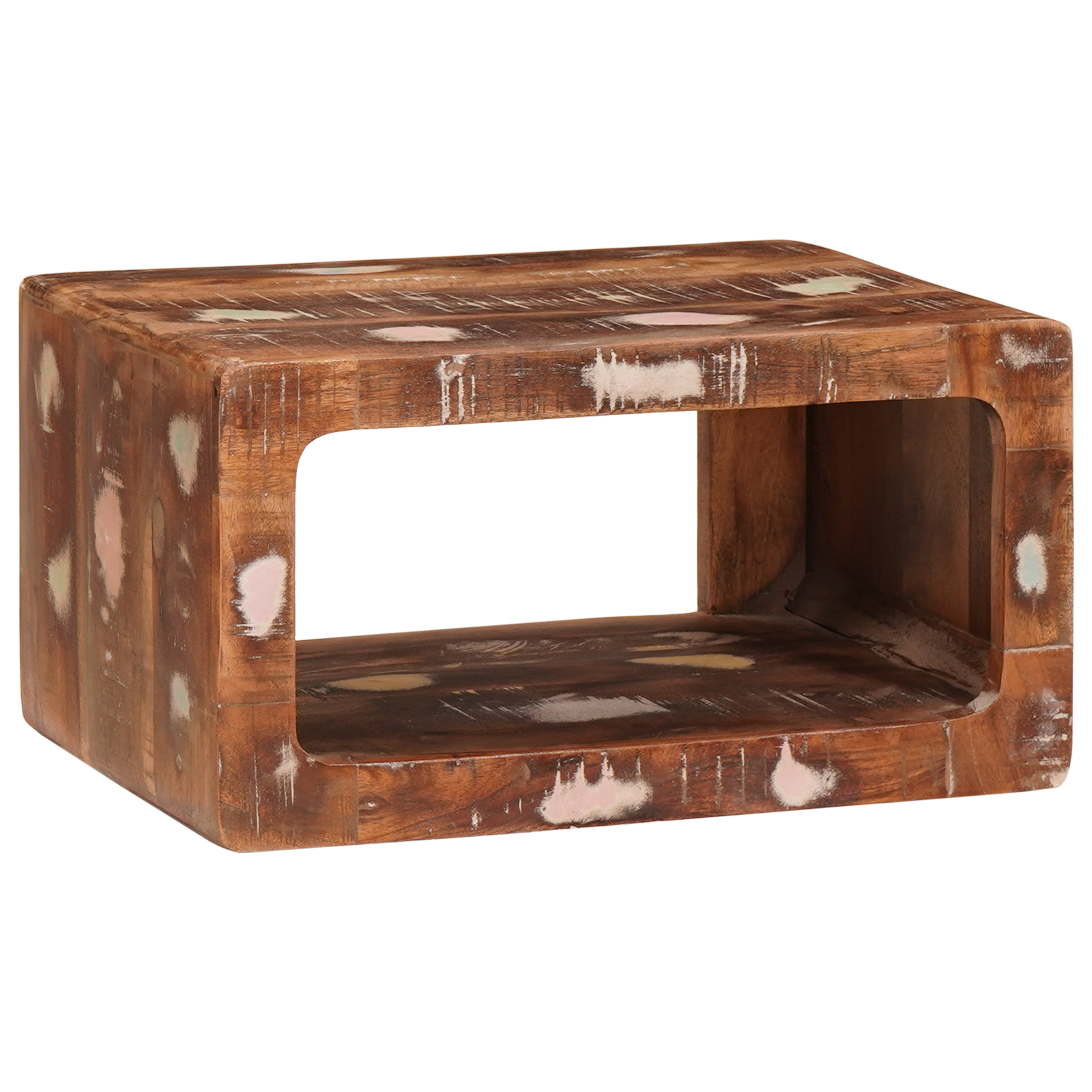 Nachtkastje 2 pcs Bruin 45 x 30 x 24 cm Massief Gerecycled Hout