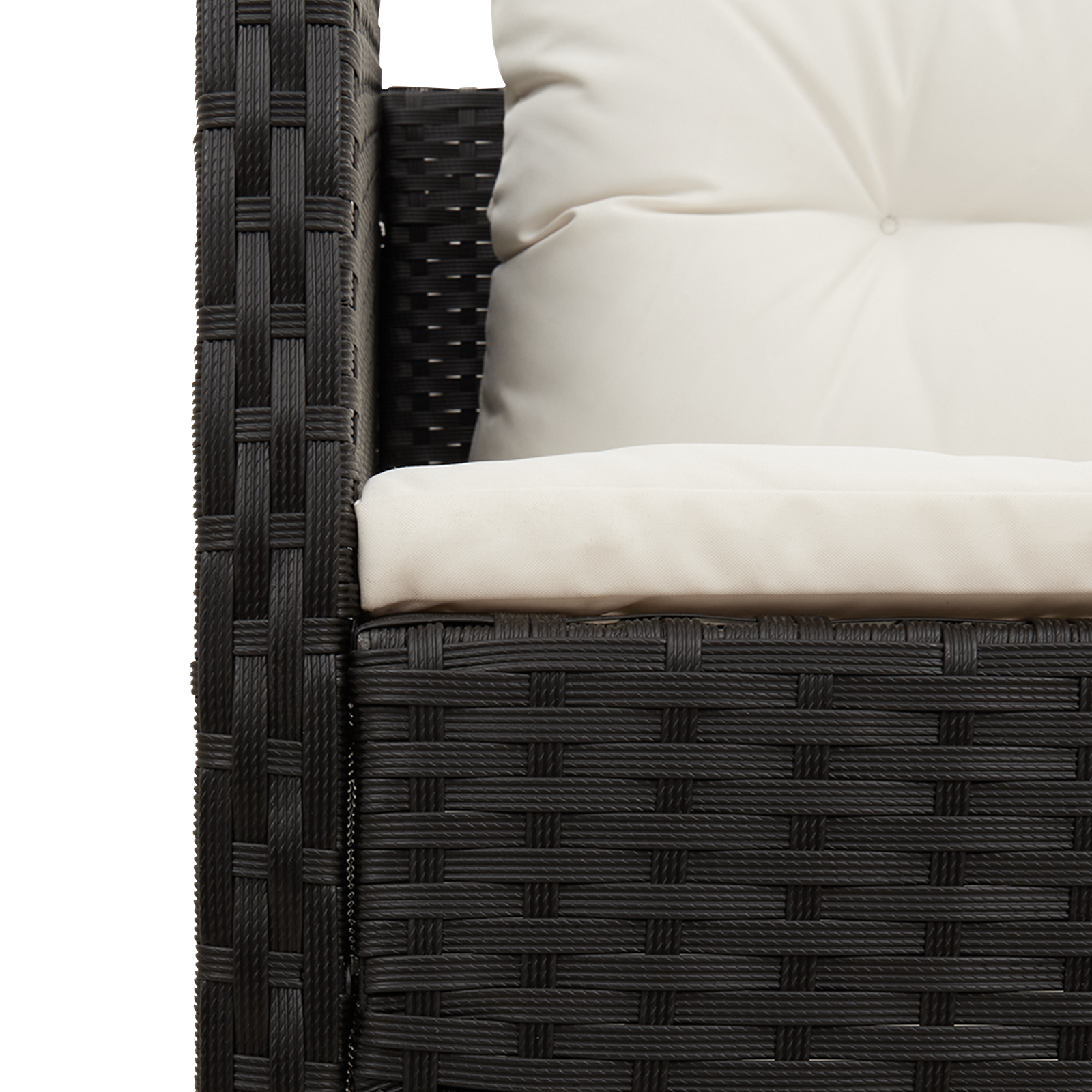 Outdoor Sofa Set Black Synthetic Rattan Medium Outdoor Sofa Set - Image 11