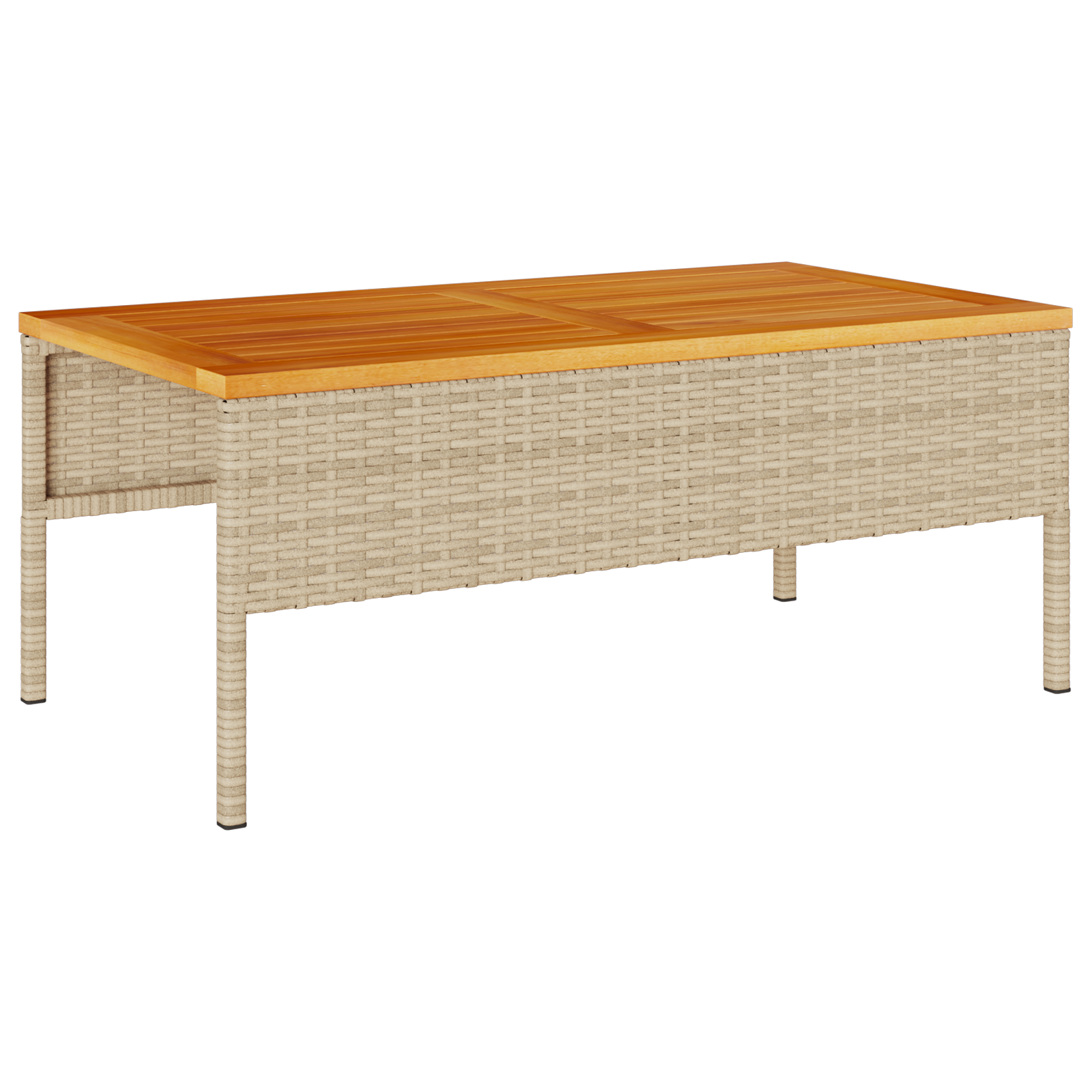 Outdoor Sofa Set Beige and Light Grey Rattan, Fabric Standard - Image 7