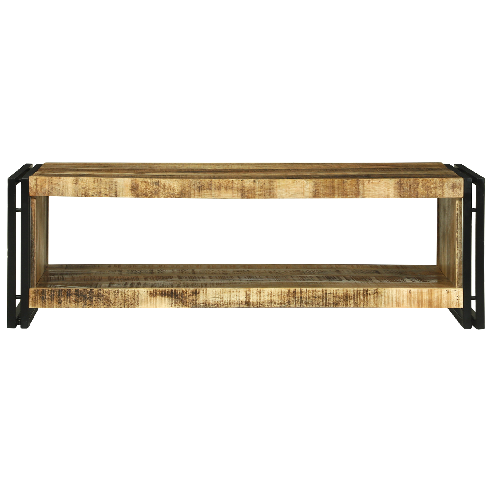 Coffee Table 120x50x38 cm Solid Rough Wood Mango - Image 3
