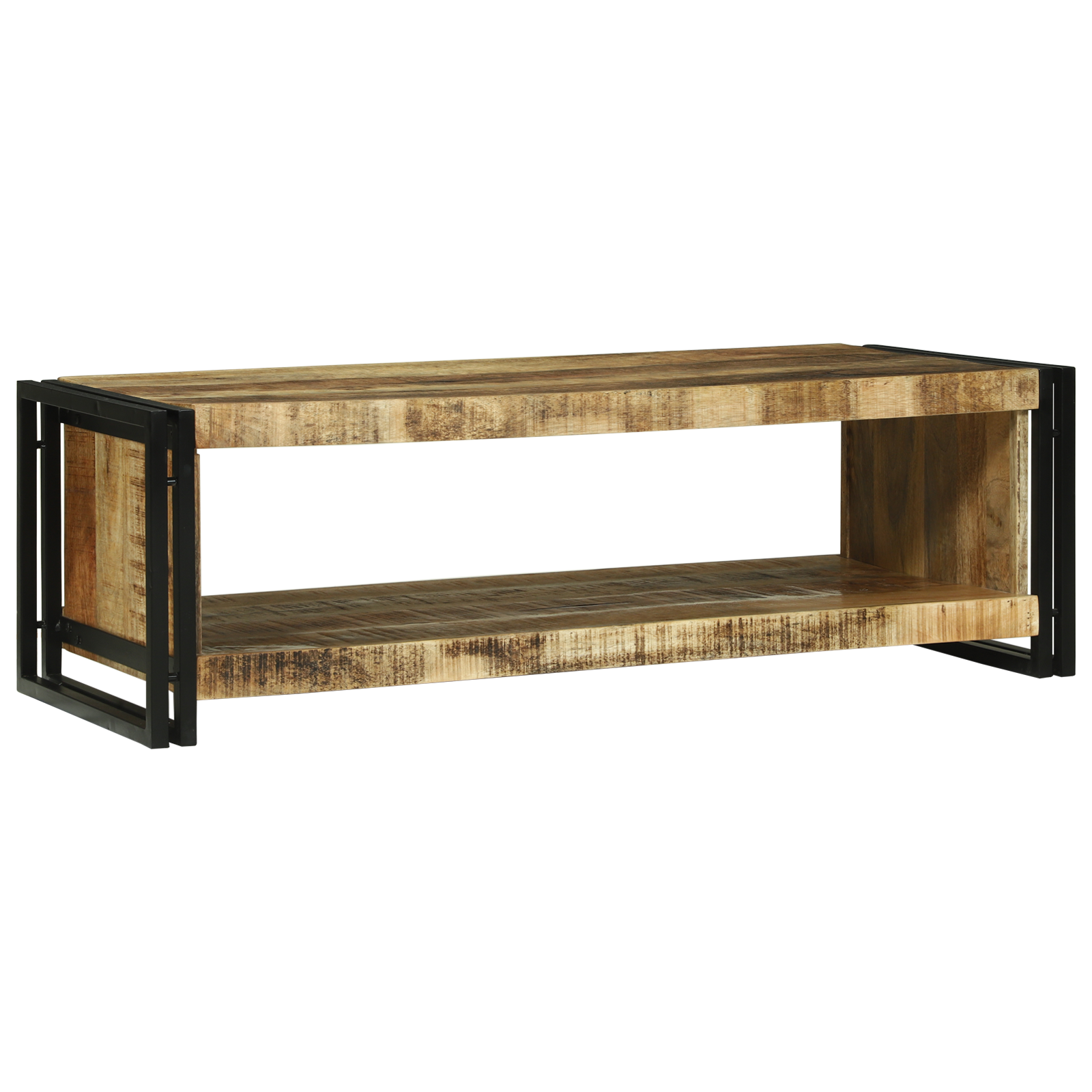 Coffee Table 120x50x38 cm Solid Rough Wood Mango - Image 6