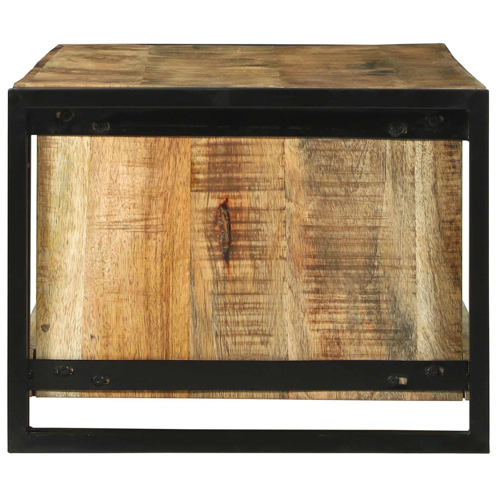 Coffee Table 120x50x38 cm Solid Rough Wood Mango - Image 4