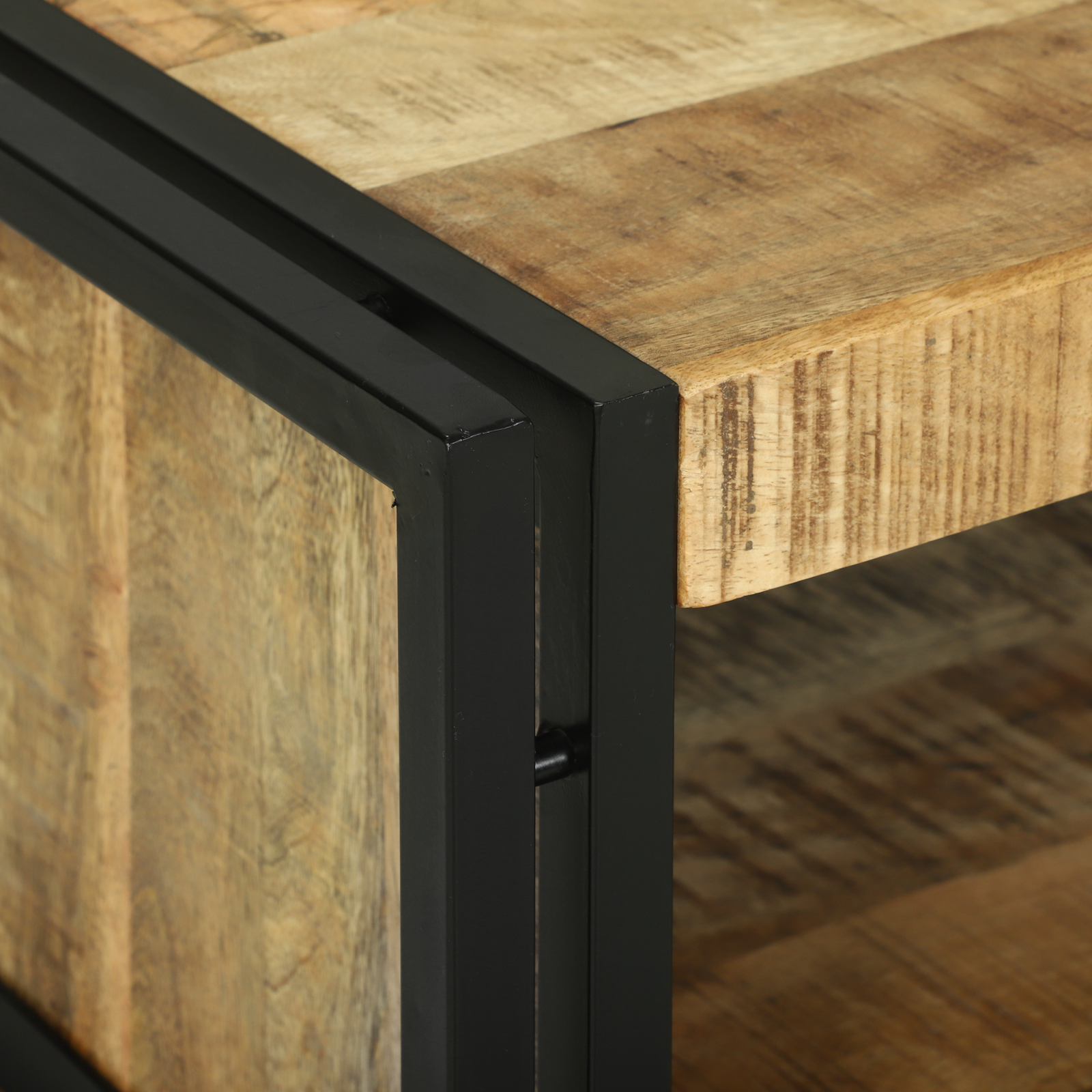 Coffee Table 90x50x38 cm Solid Rough Wood Mango - Image 8