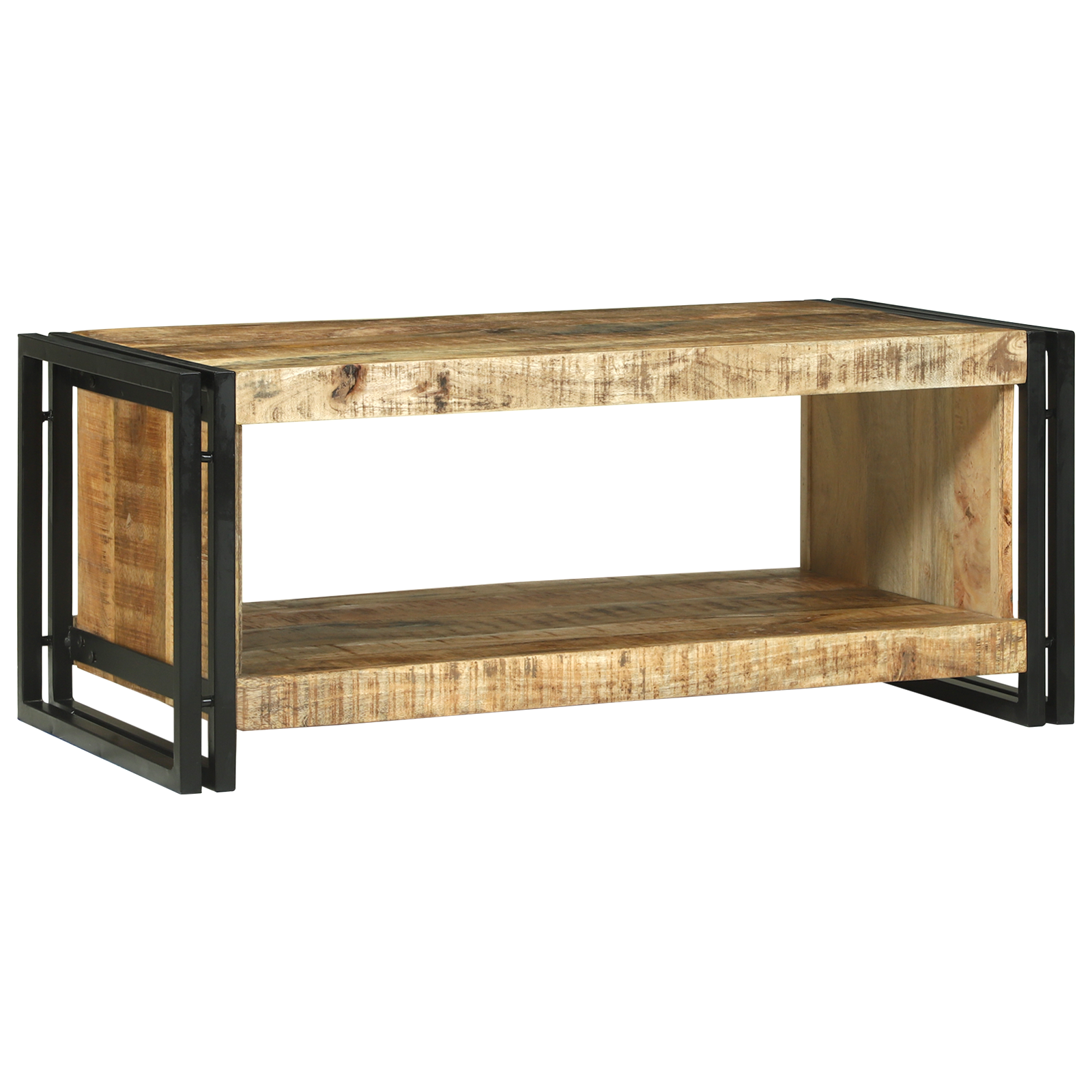 Coffee Table 90x50x38 cm Solid Rough Wood Mango - Image 2