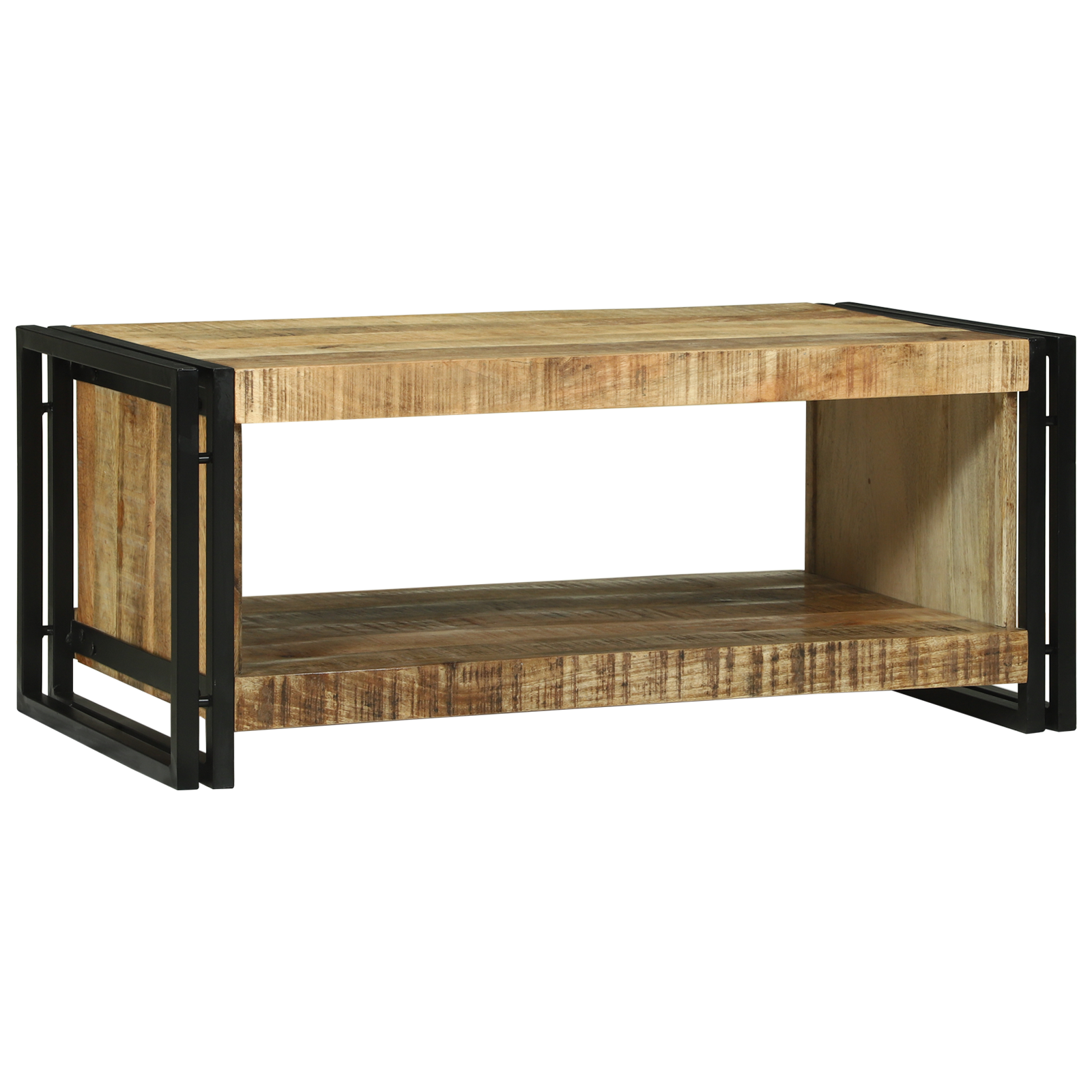 Coffee Table 90x50x38 cm Solid Rough Wood Mango - Image 6