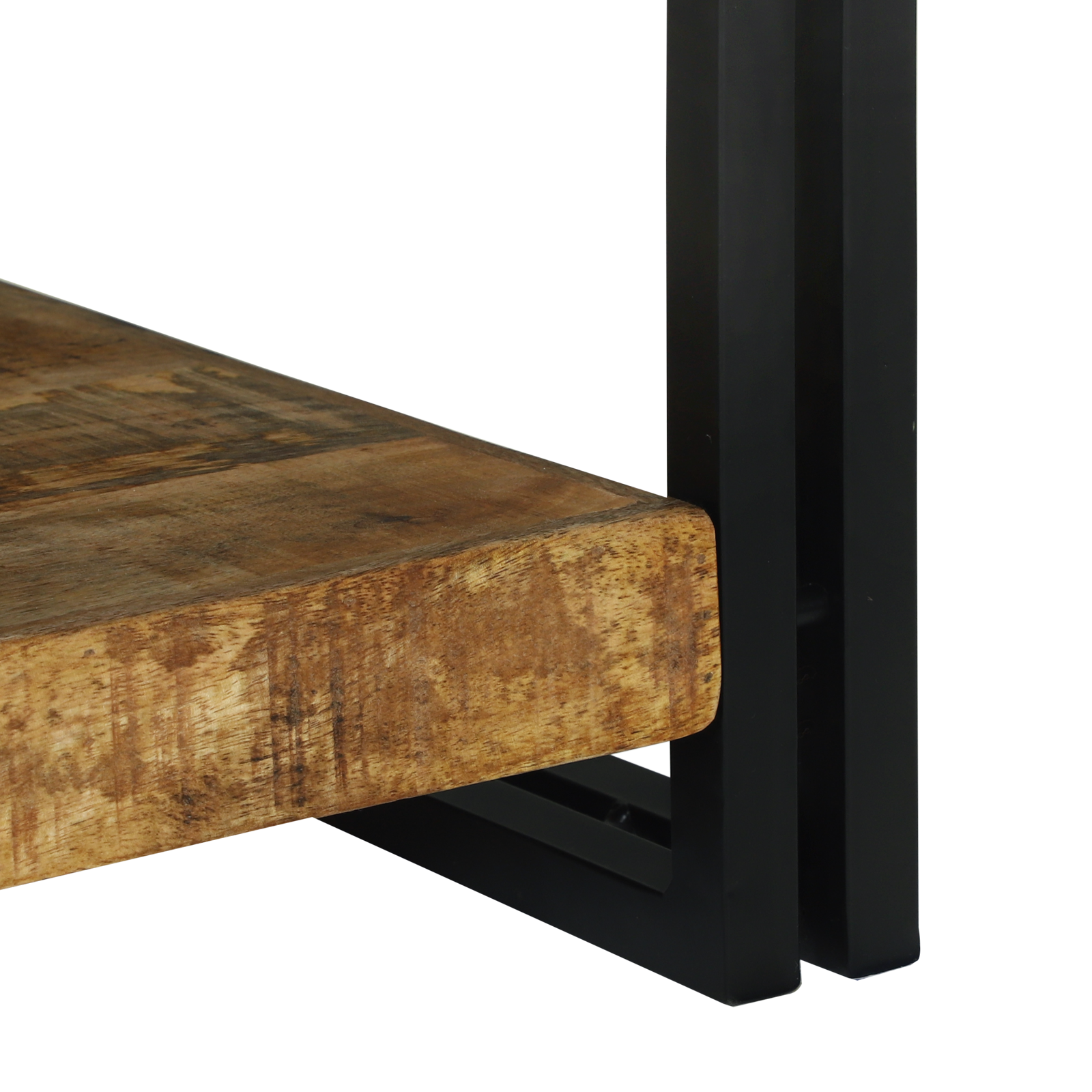 Coffee Table 120x50x38 cm Solid Wood Rough Mango - Image 7