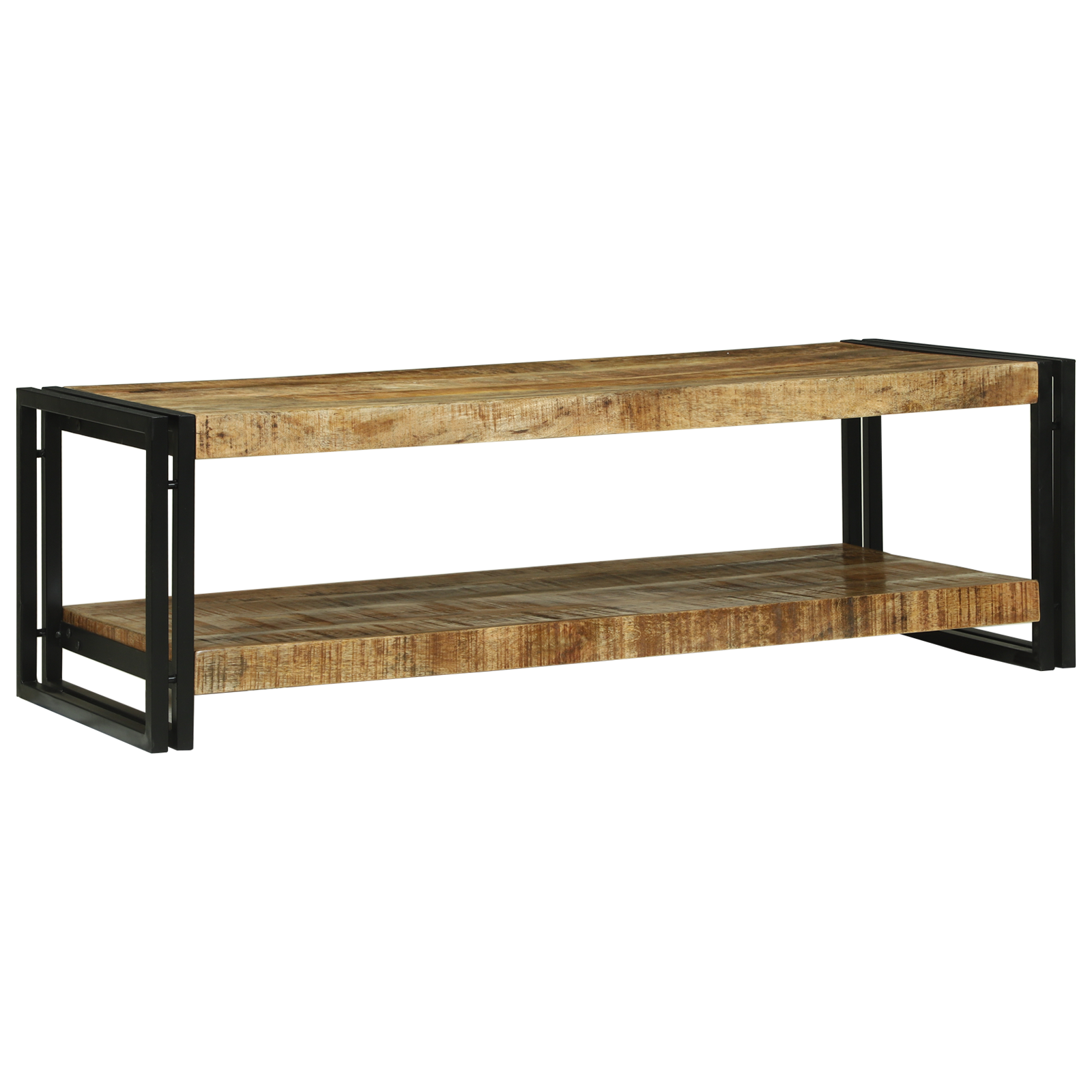 Coffee Table 120x50x38 cm Solid Wood Rough Mango