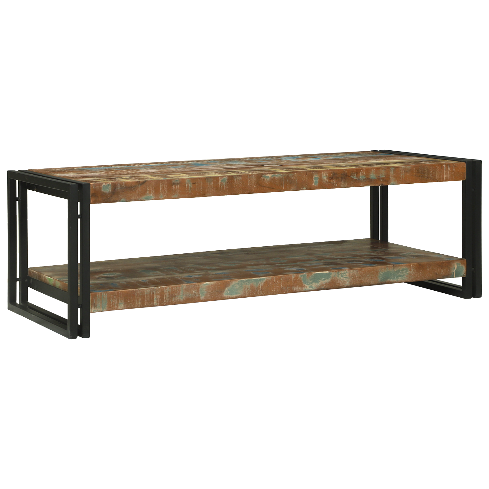 Coffee Table Multicolour 120x50x38 cm Solid Wood Reclaimed - Image 2