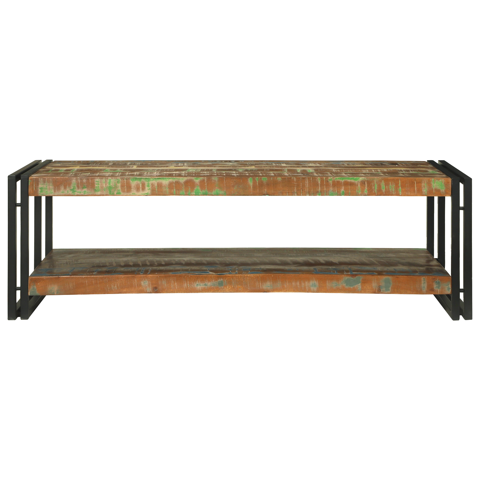 Coffee Table Multicolour 120x50x38 cm Solid Wood Reclaimed - Image 3