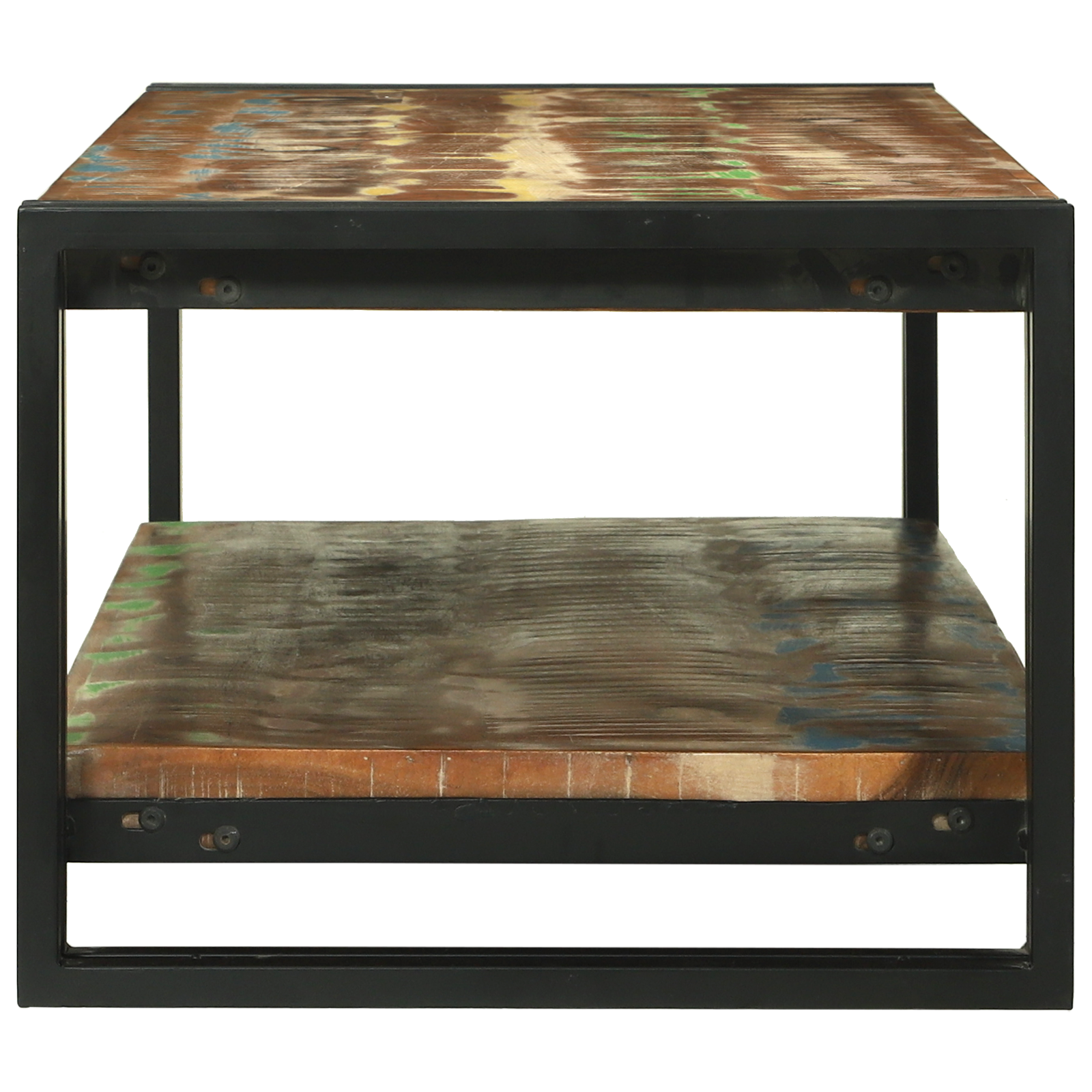 Coffee Table Multicolour 120x50x38 cm Solid Wood Reclaimed - Image 4