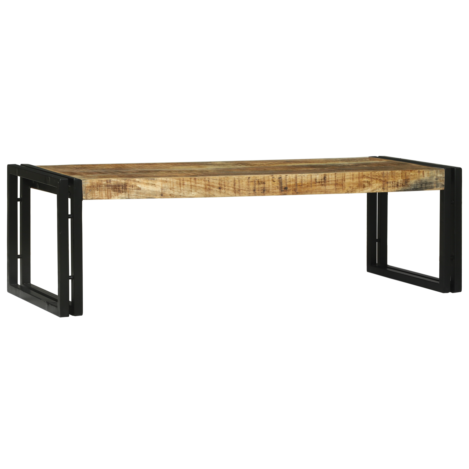 2 Piece Coffee Table Set Solid Rough Wood Mango - Image 2