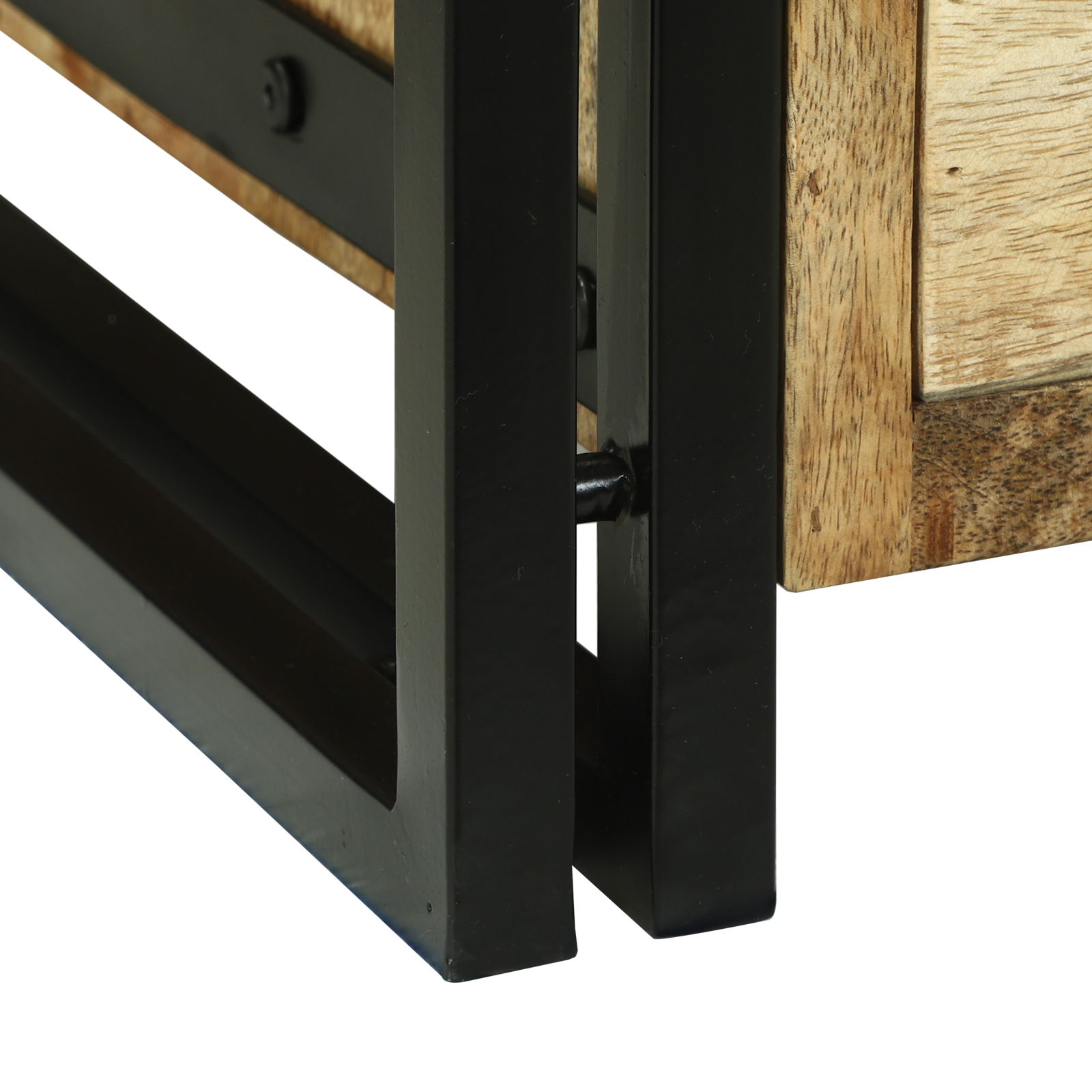 Coffee Table 90x50x38 cm Solid Wood Rough Mango - Image 9