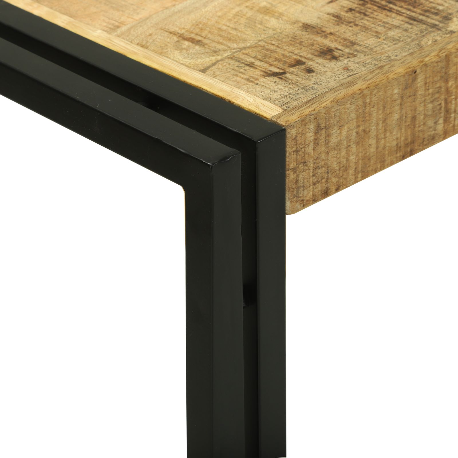 Console Table 120x33x75 cm Solid Rough Wood Mango - Image 6