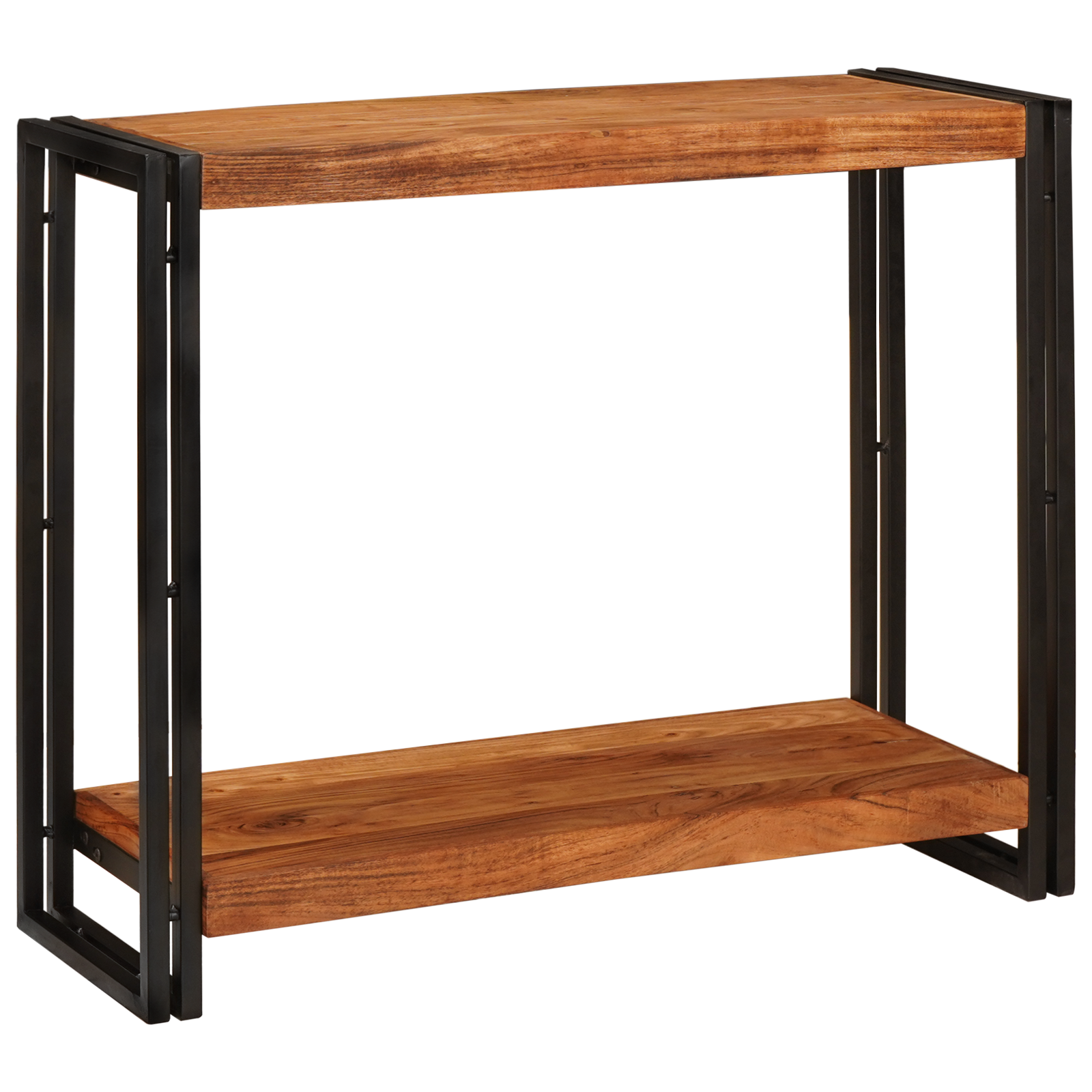Wandtafel met plank Bruin 90 x 33 x 75 cm Massief Acaciahout