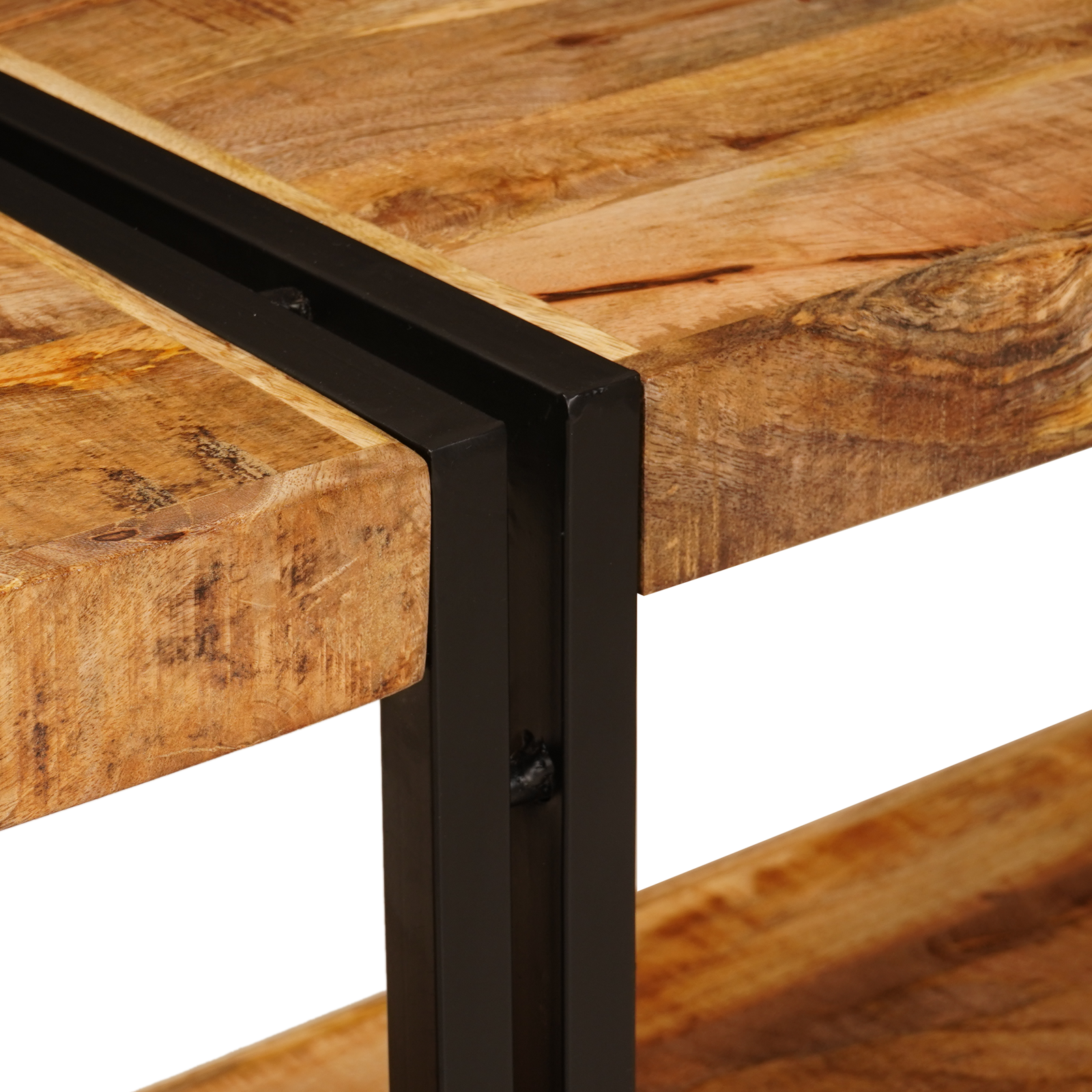 Console Table 160x33x75 cm Solid Rough Wood Mango - Image 7