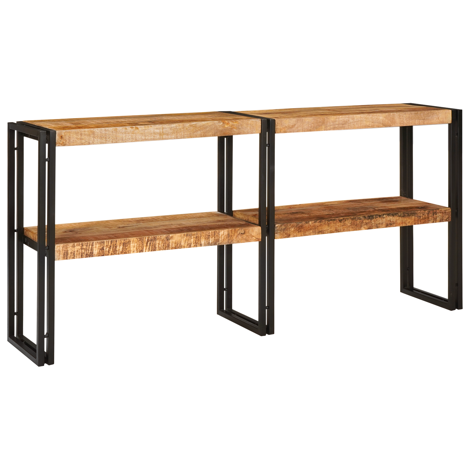 Console Tafel 160x33x75 cm Massief Ruw Houten Mango