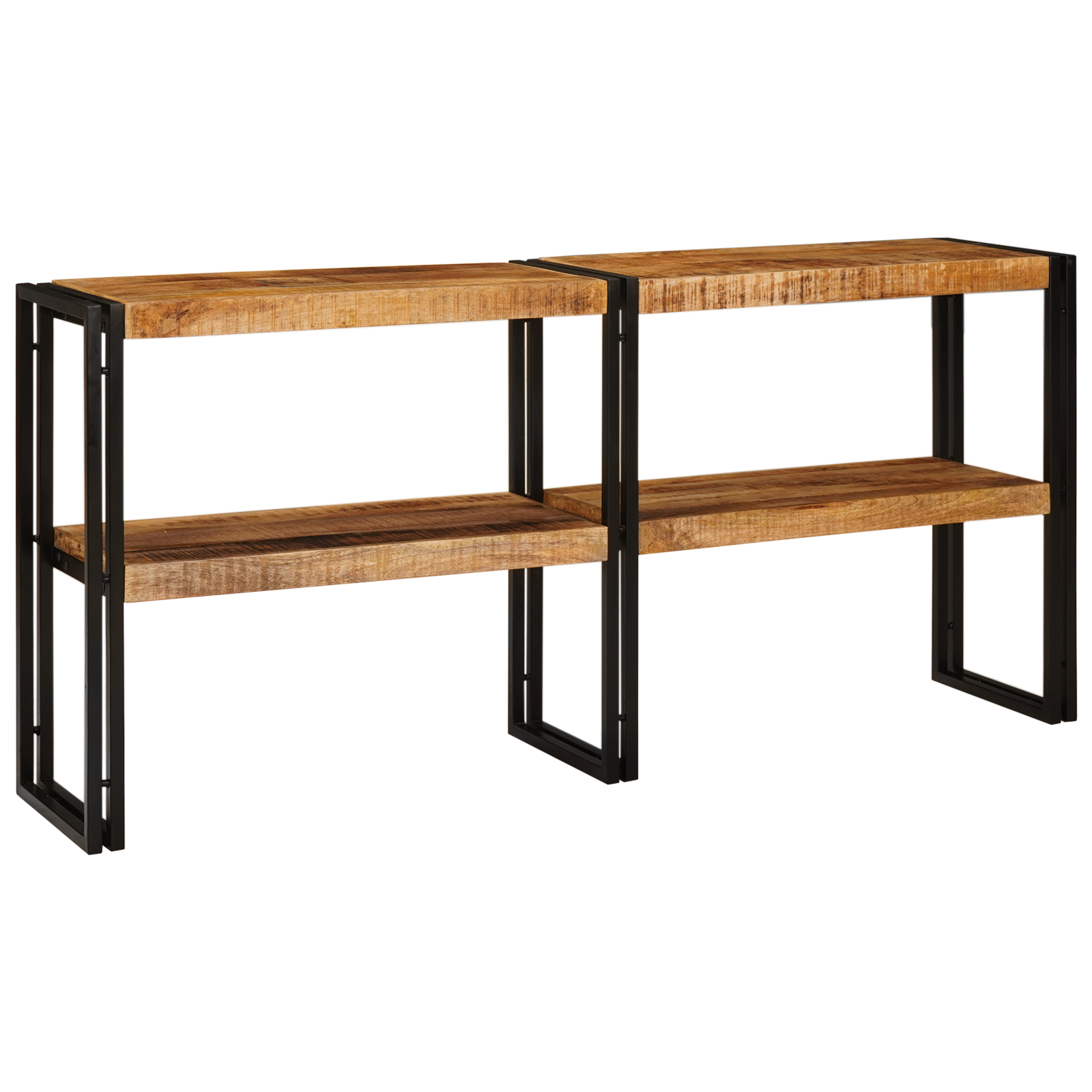 Console Table 160x33x75 cm Solid Rough Wood Mango - Image 2