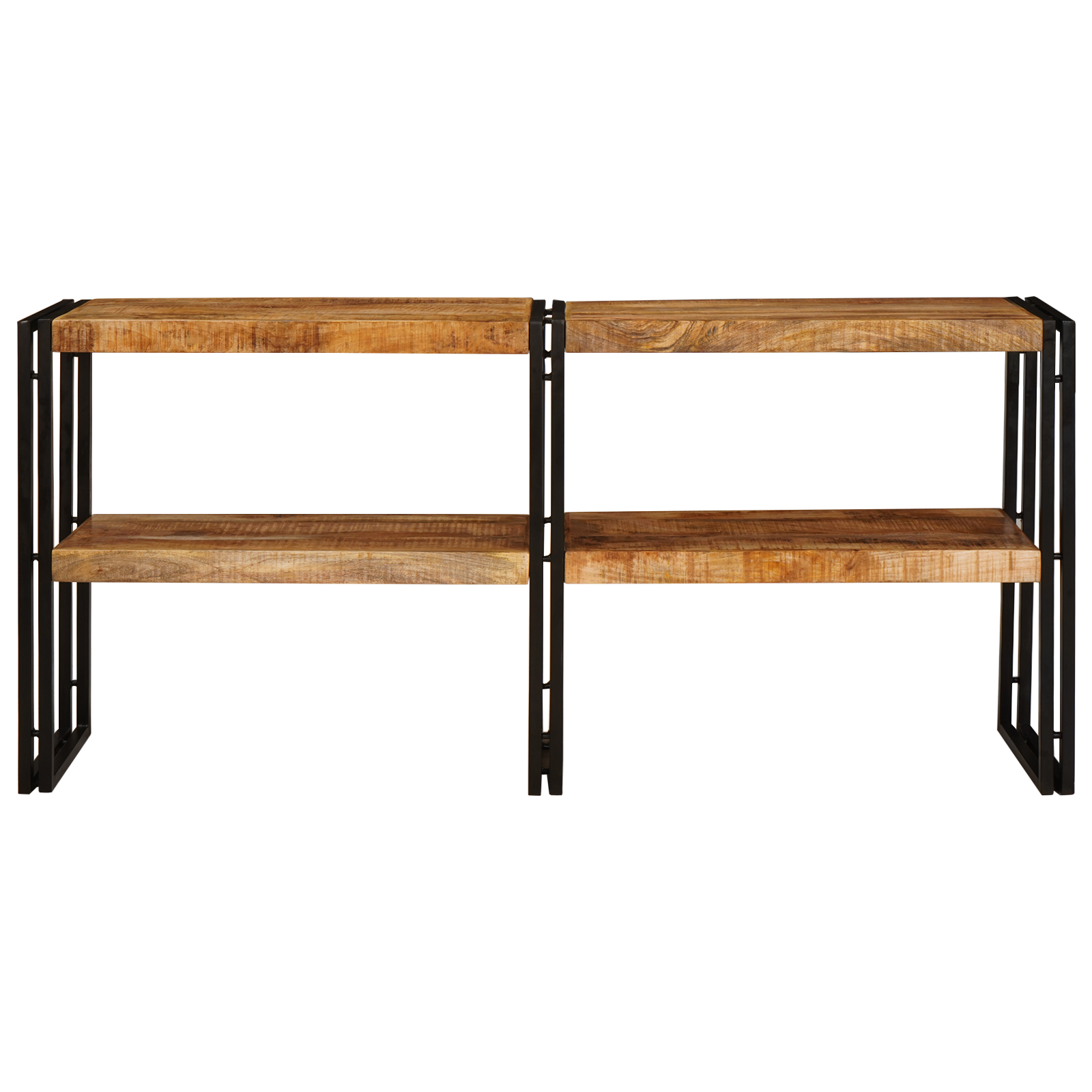 Console Table 160x33x75 cm Solid Rough Wood Mango - Image 3