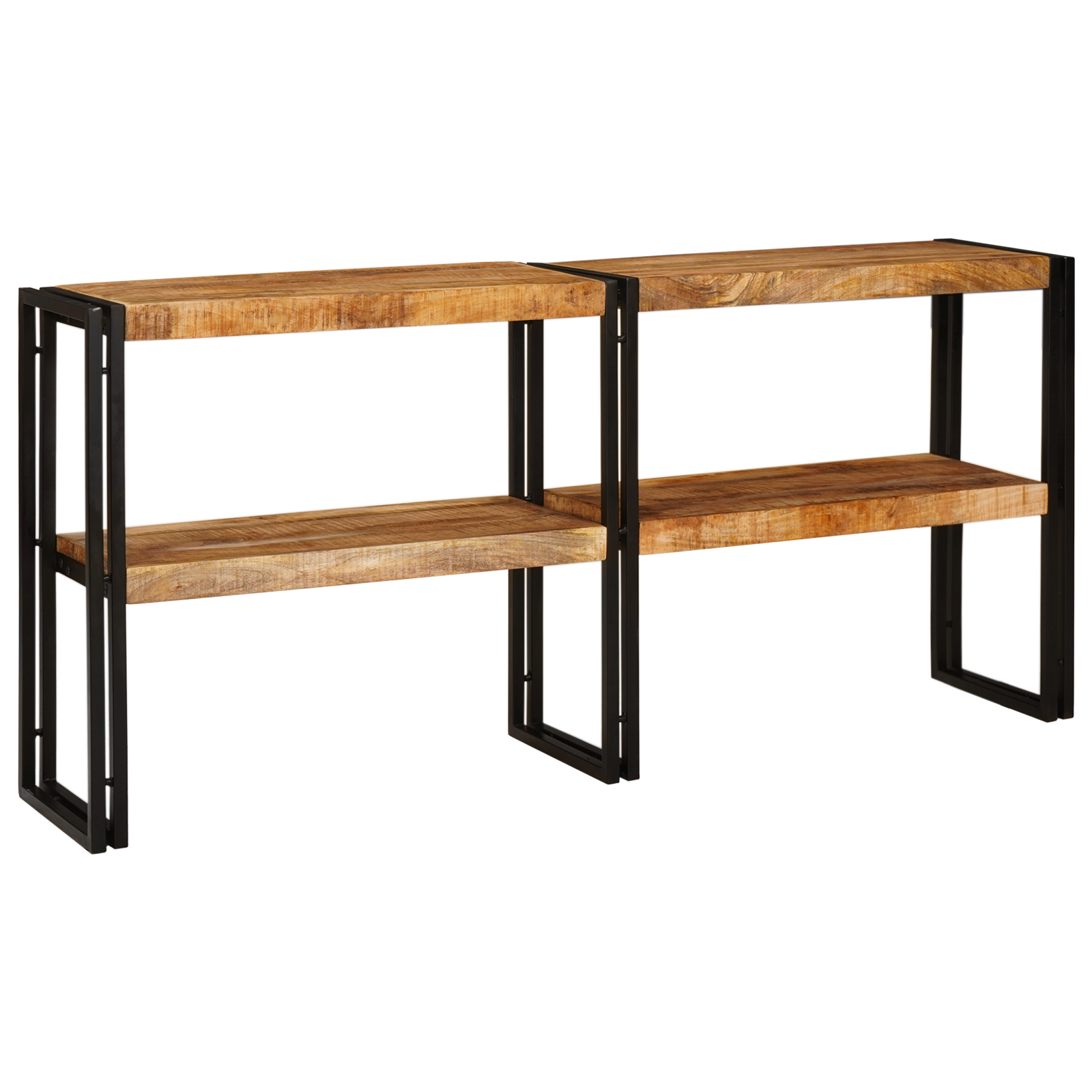 Console Table 160x33x75 cm Solid Rough Wood Mango - Image 5