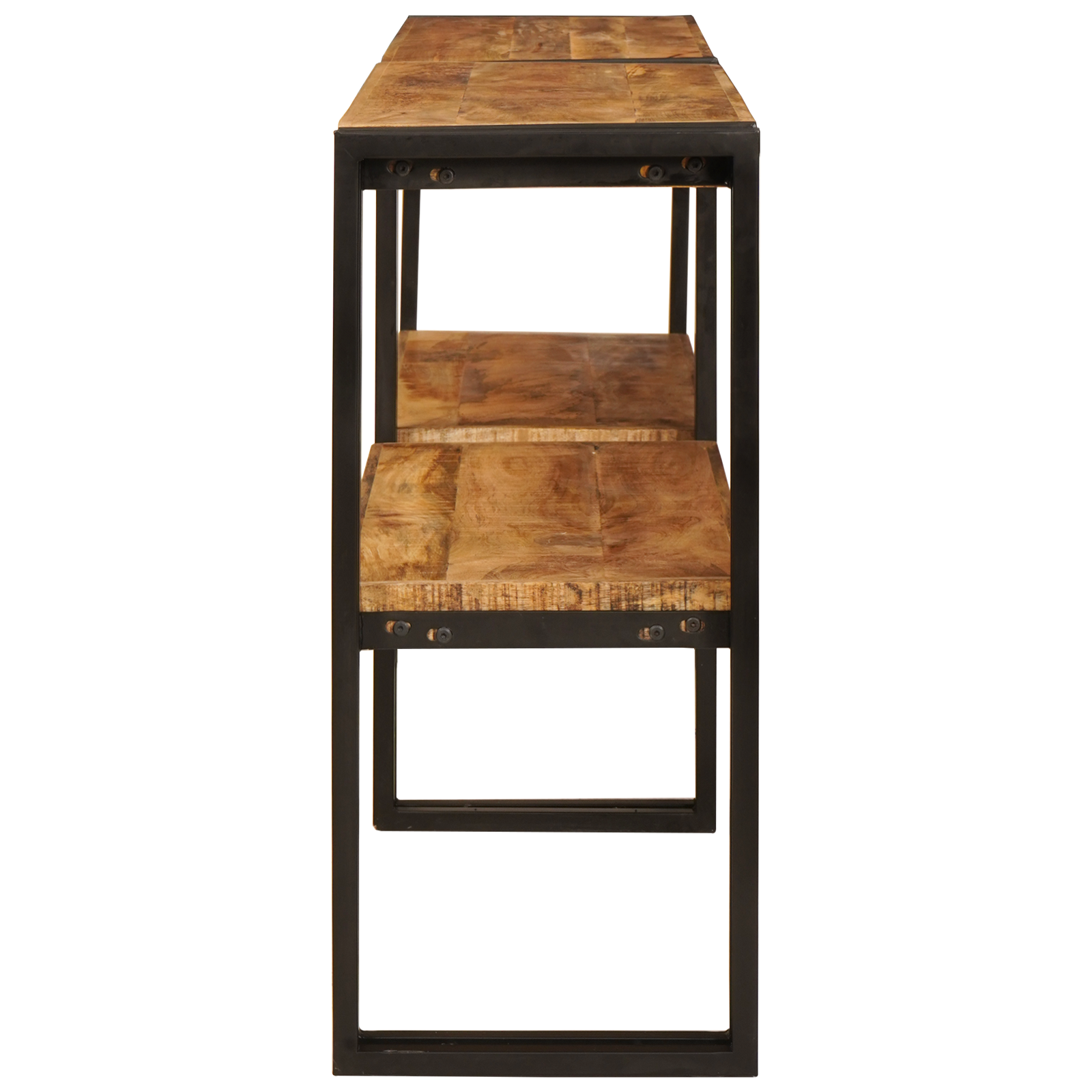 Console Table 160x33x75 cm Solid Rough Wood Mango - Image 4
