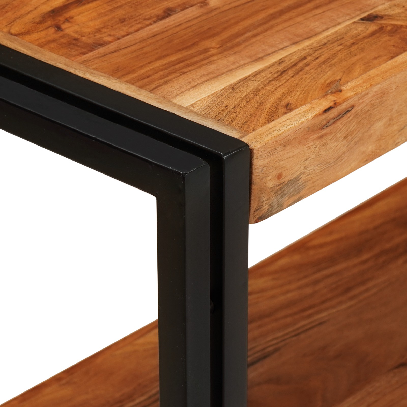Console Table 160x33x75 cm Solid Rough Acacia - Image 6